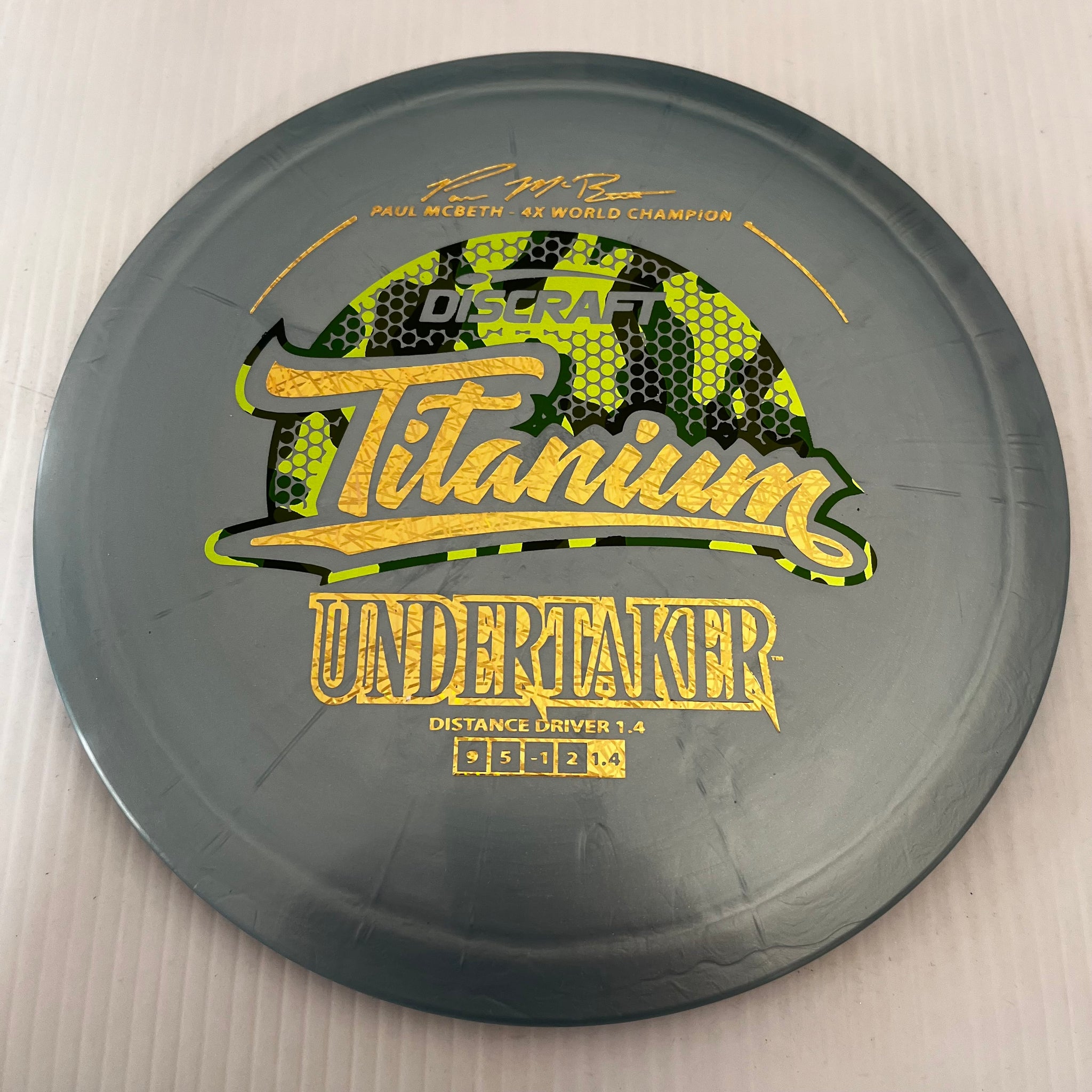 Discraft 4x Paul McBeth Titanium Undertaker 9/5/-1/2