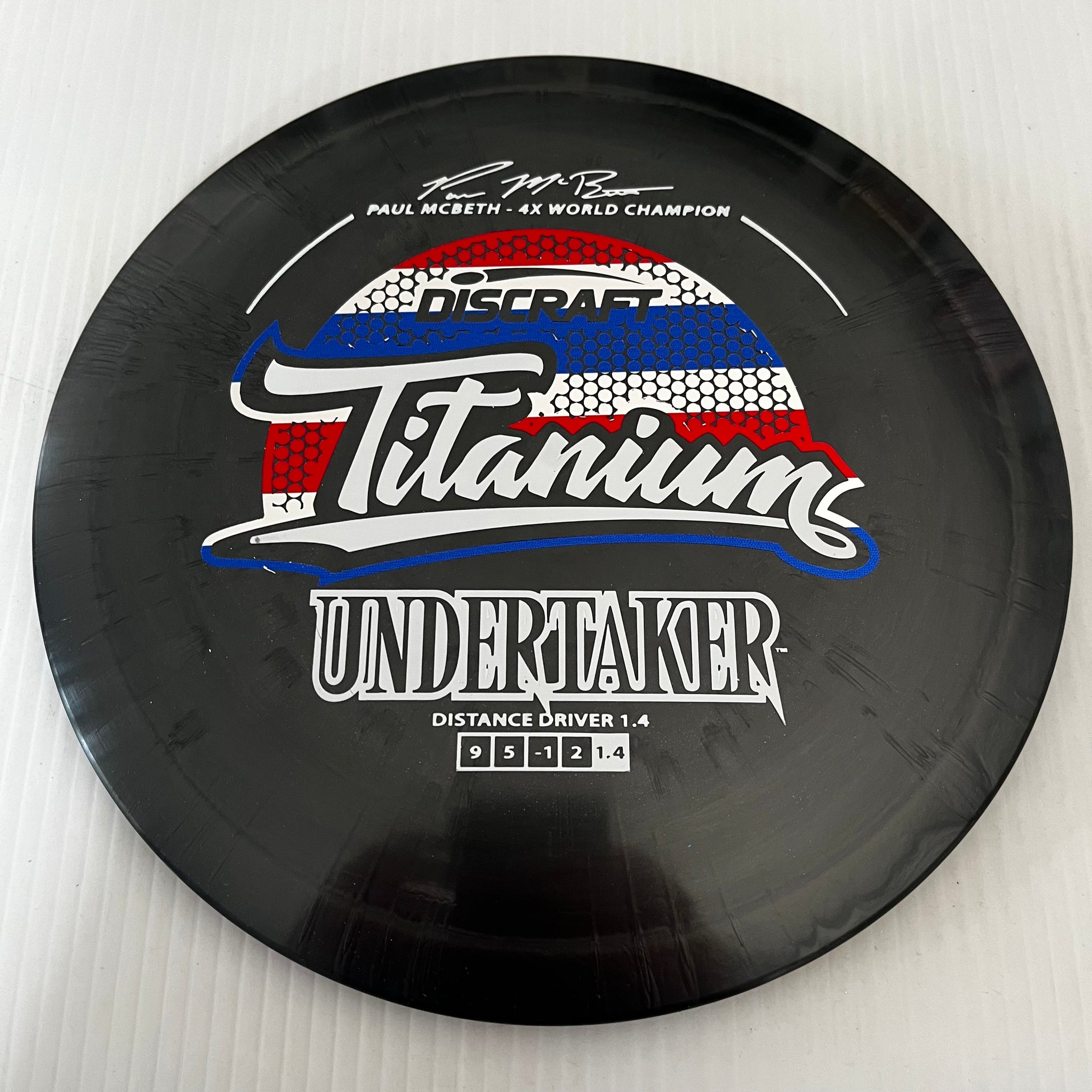 Discraft 4x Paul McBeth Titanium Undertaker 9/5/-1/2