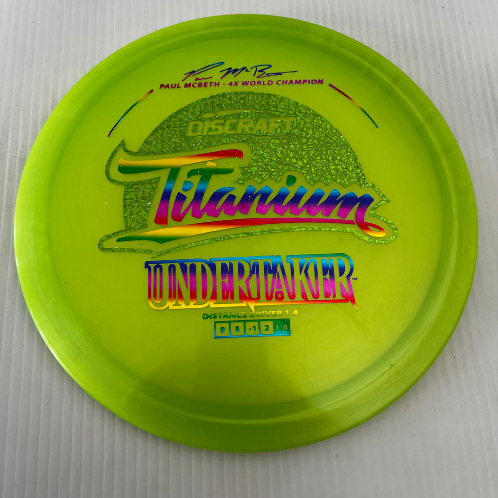 Discraft 4x Paul McBeth Titanium Undertaker 9/5/-1/2