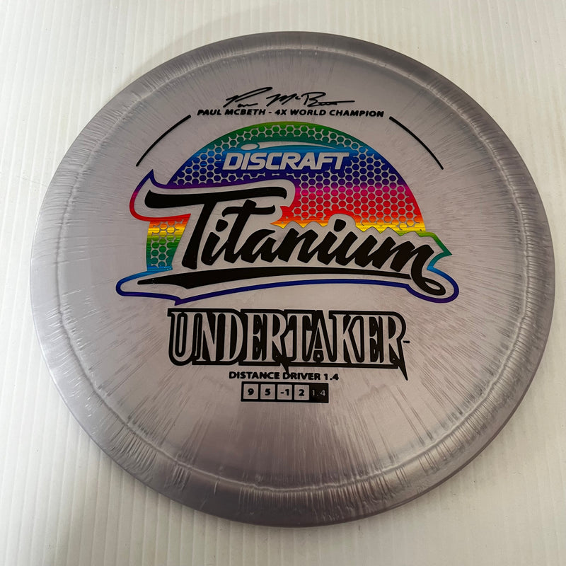 Discraft 4x Paul McBeth Titanium Undertaker 9/5/-1/2