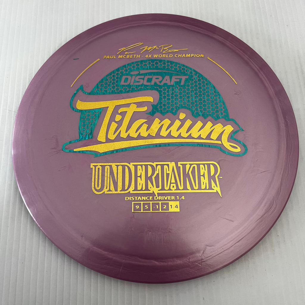 Discraft 4x Paul McBeth Titanium Undertaker 9/5/-1/2