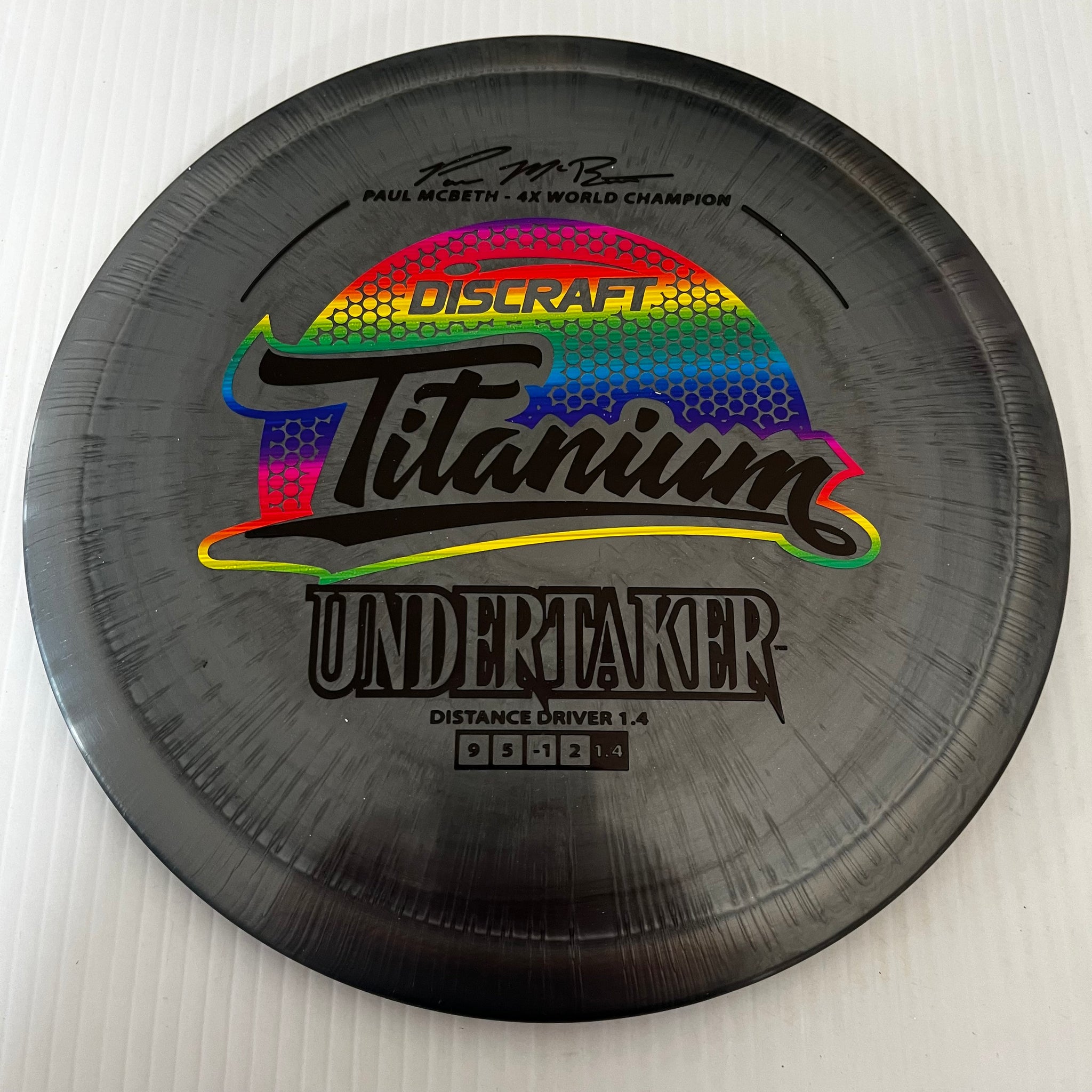 Discraft 4x Paul McBeth Titanium Undertaker 9/5/-1/2