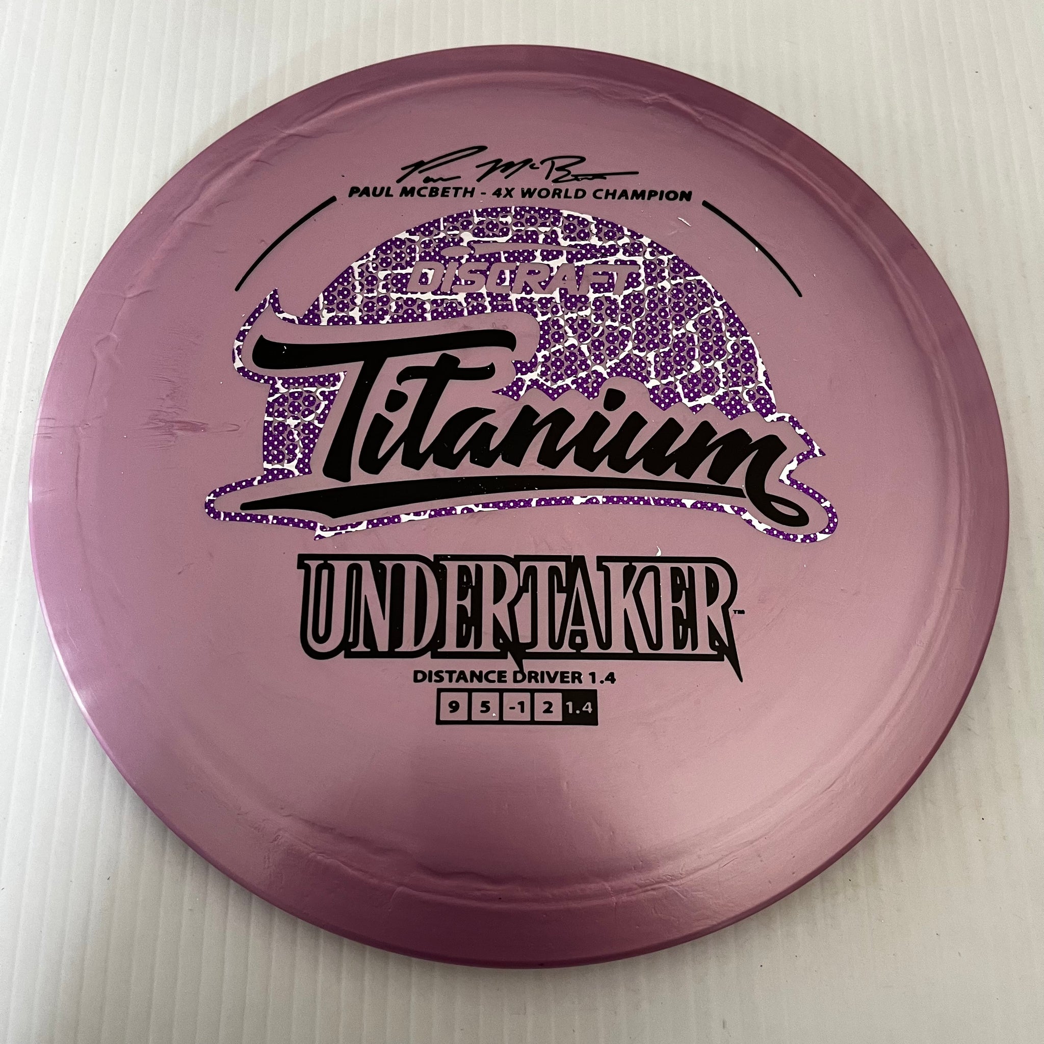 Discraft 4x Paul McBeth Titanium Undertaker 9/5/-1/2