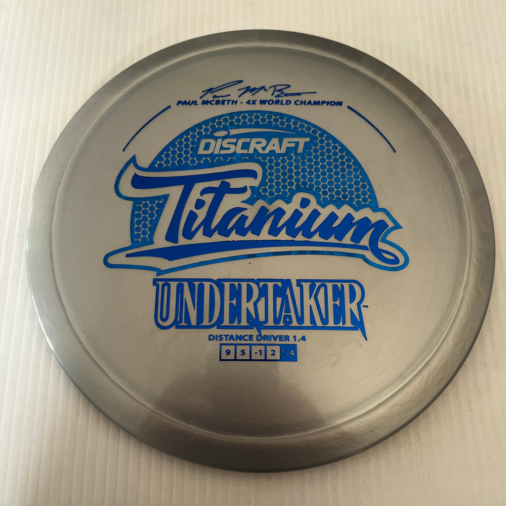 Discraft 4x Paul McBeth Titanium Undertaker 9/5/-1/2