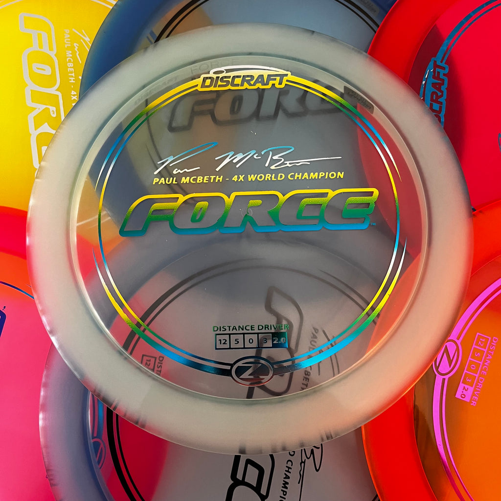 Discraft 4x Paul McBeth Z Force 12/5/0/3
