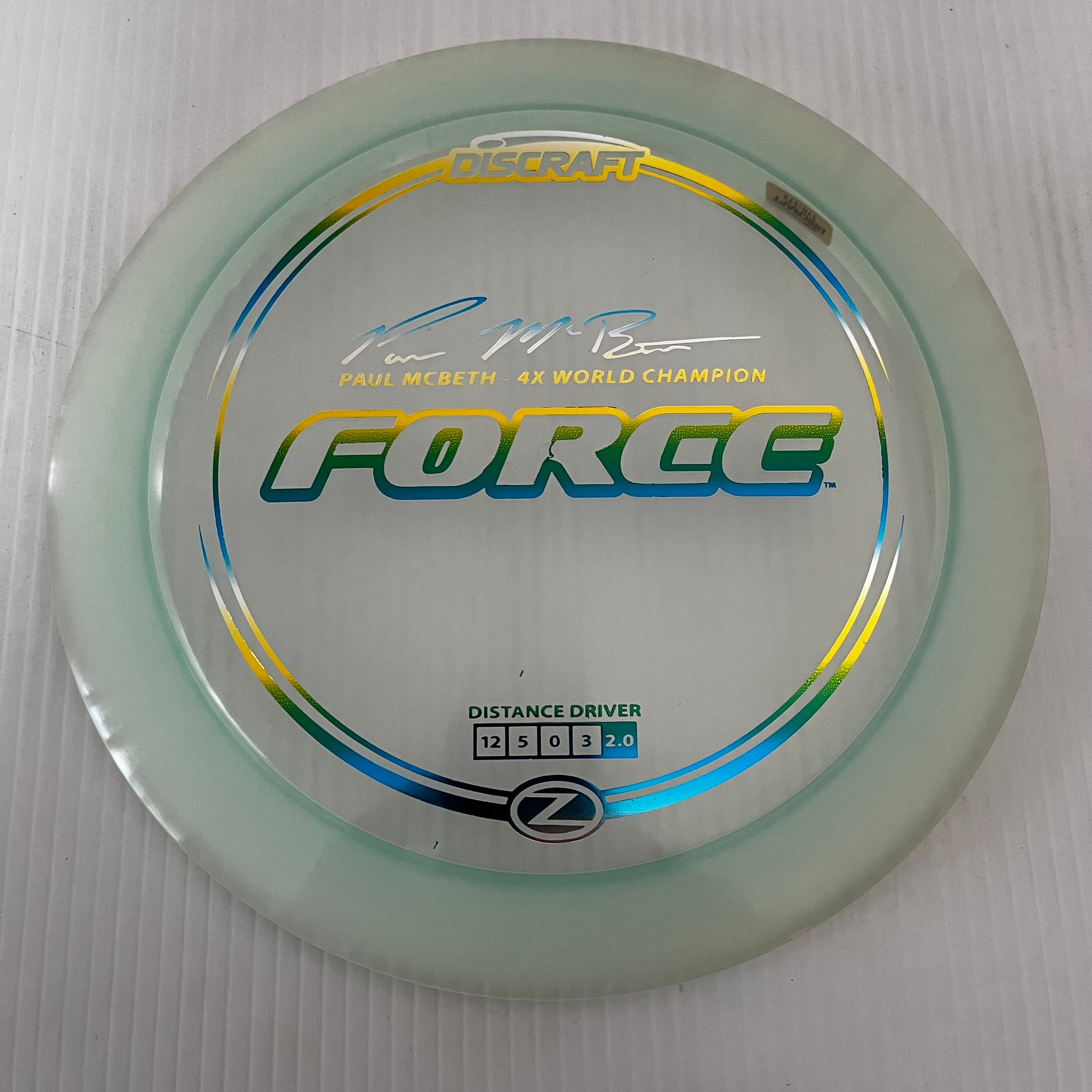 Discraft 4x Paul McBeth Z Force 12/5/0/3