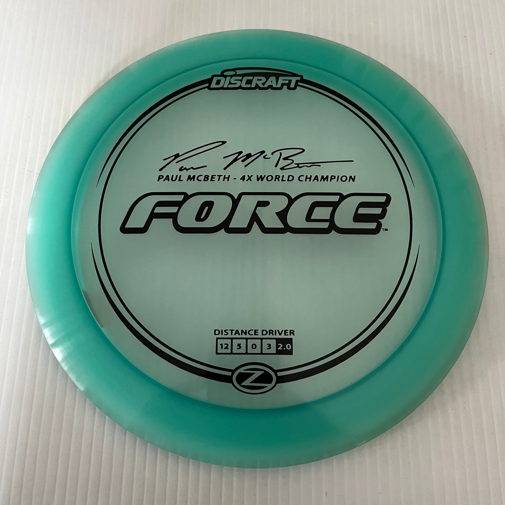 Discraft 4x Paul McBeth Z Force 12/5/0/3
