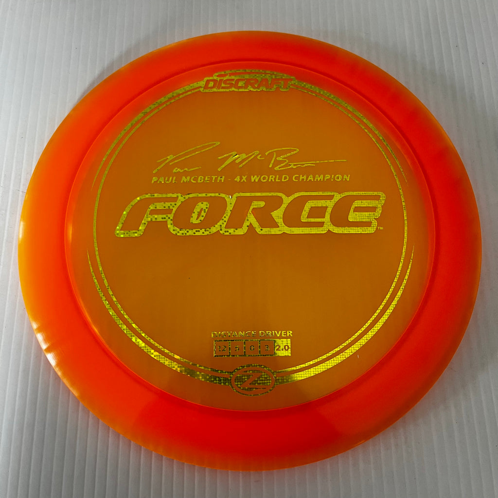 Discraft 4x Paul McBeth Z Force 12/5/0/3