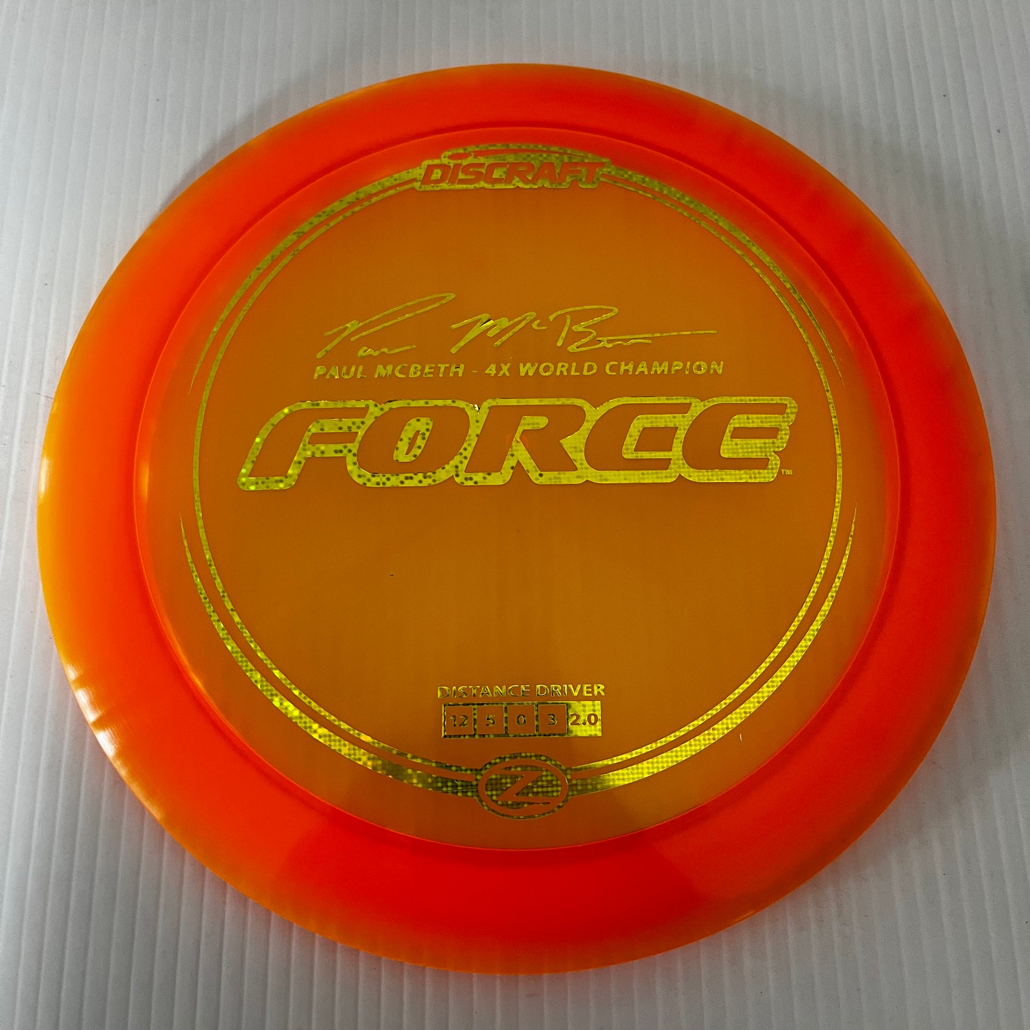 Discraft 4x Paul McBeth Z Force 12/5/0/3