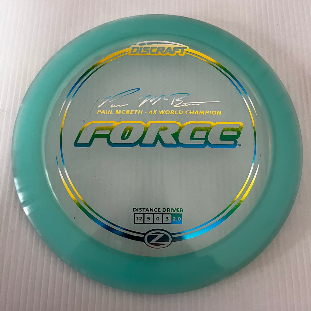 Discraft 4x Paul McBeth Z Force 12/5/0/3