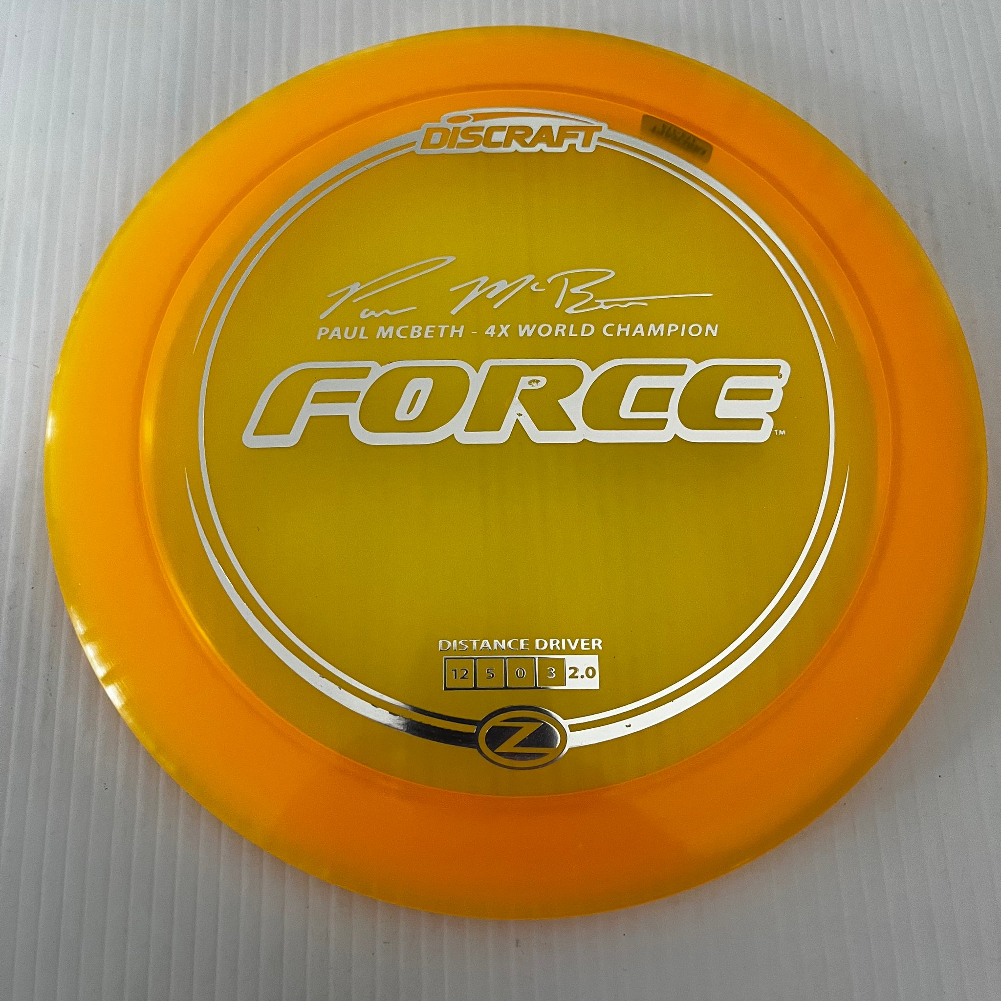 Discraft 4x Paul McBeth Z Force 12/5/0/3