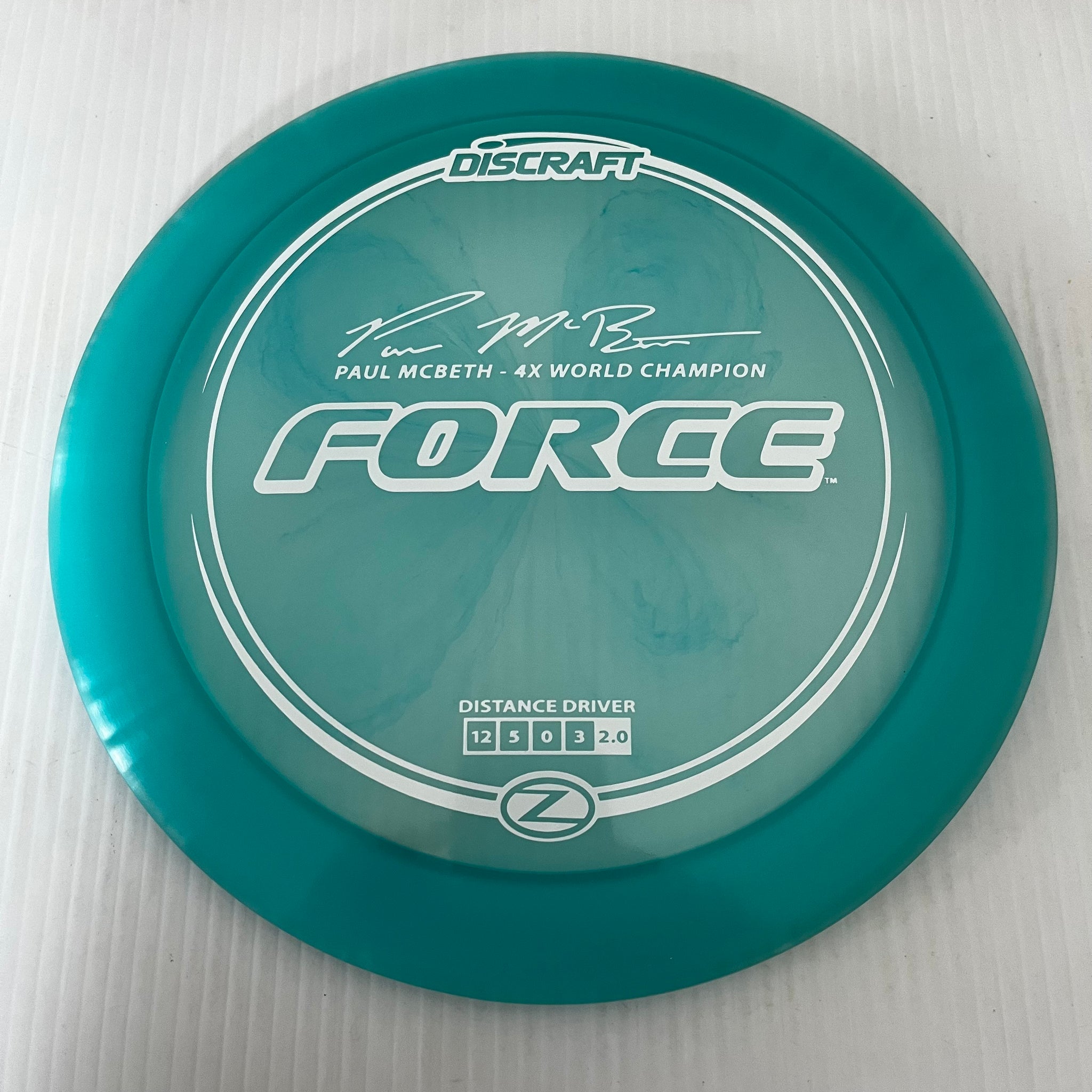 Discraft 4x Paul McBeth Z Force 12/5/0/3