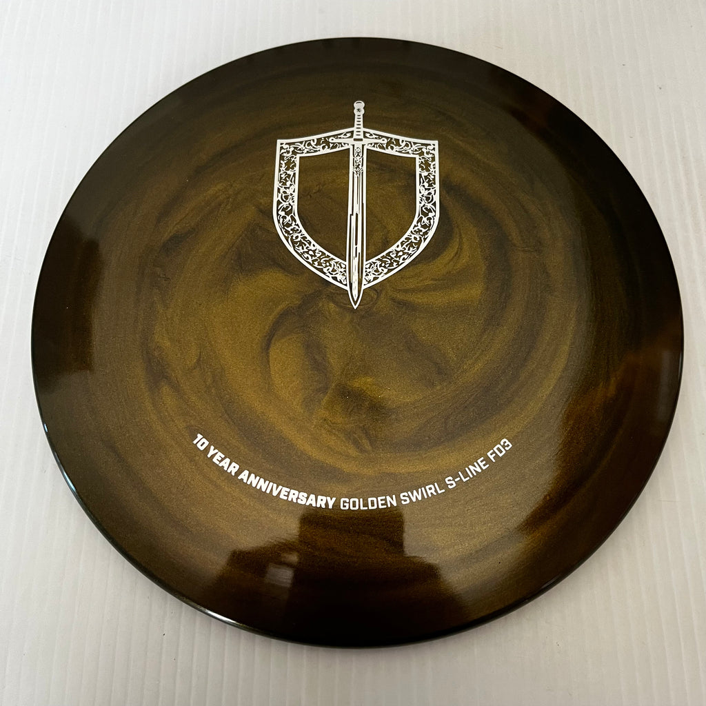 Discmania 10th Anniversary Special Edition Golden Swirl S-Line FD3 9/4/0/3