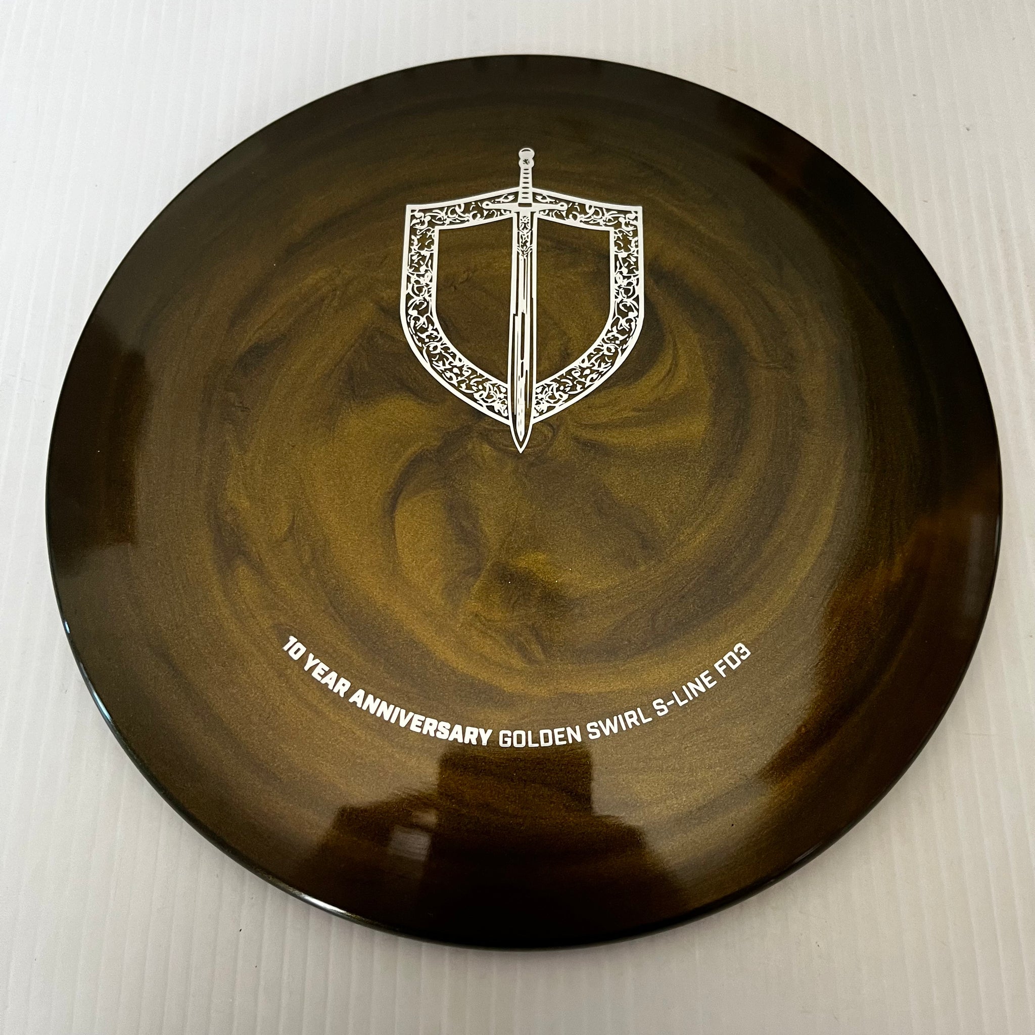 Discmania 10th Anniversary Special Edition Golden Swirl S-Line FD3 9/4/0/3