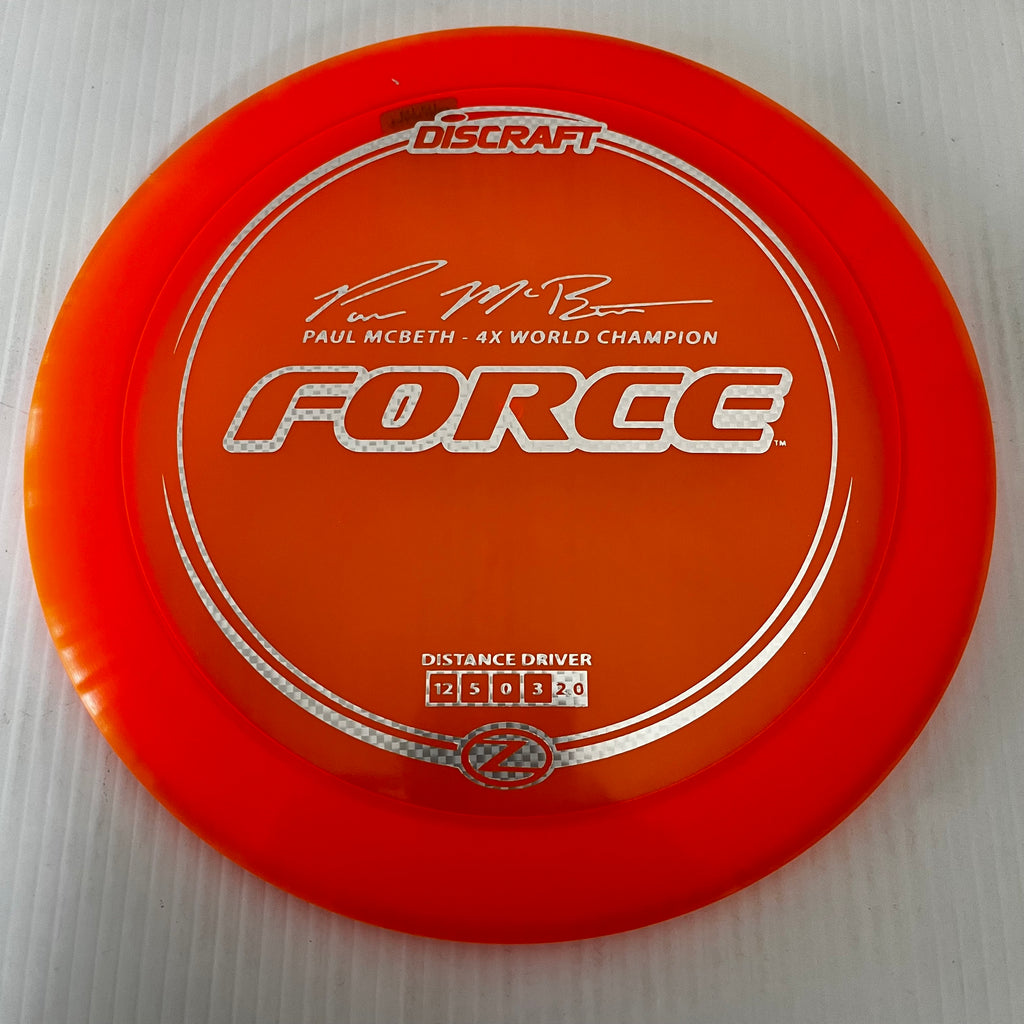 Discraft 4x Paul McBeth Z Force 12/5/0/3