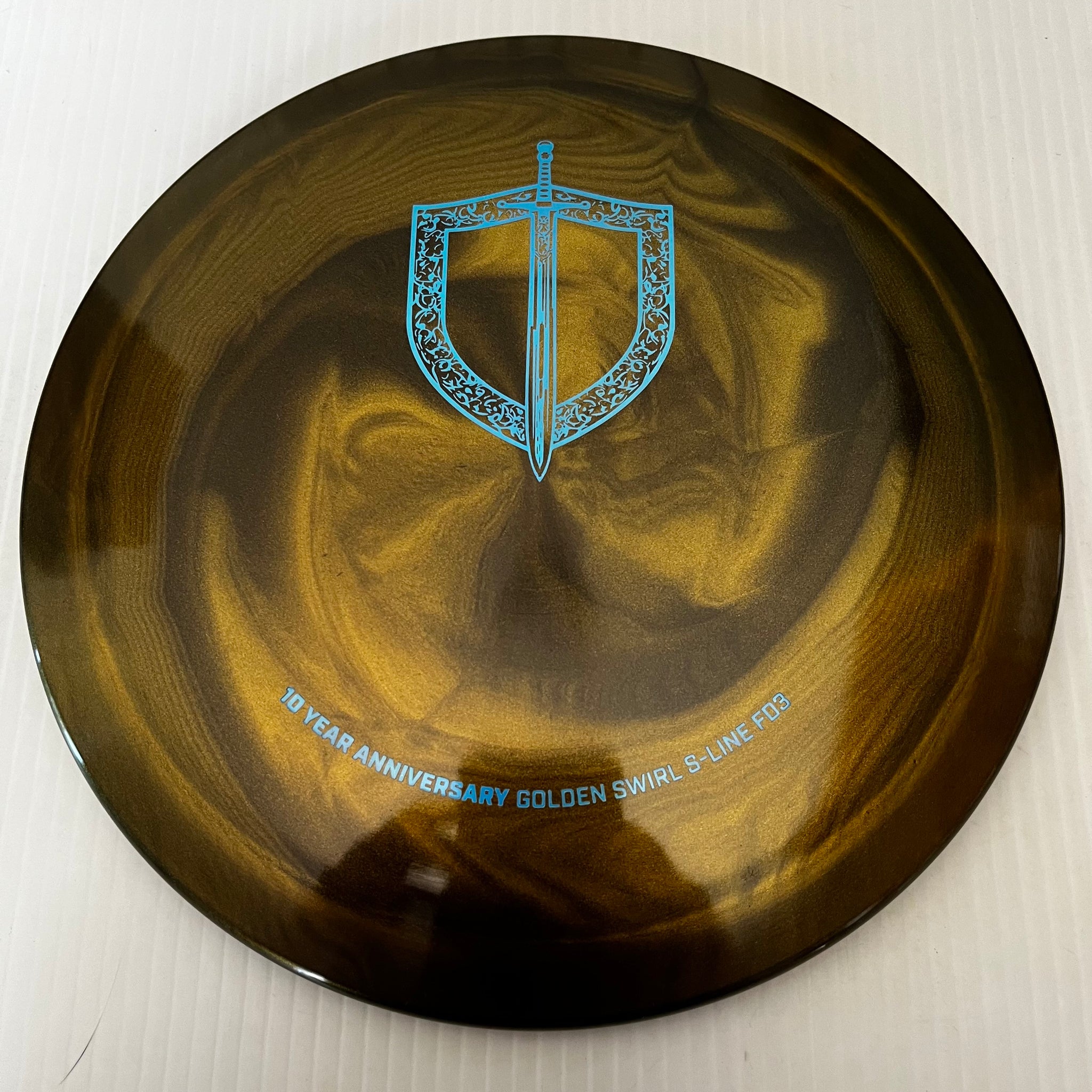 Discmania 10th Anniversary Special Edition Golden Swirl S-Line FD3 9/4/0/3