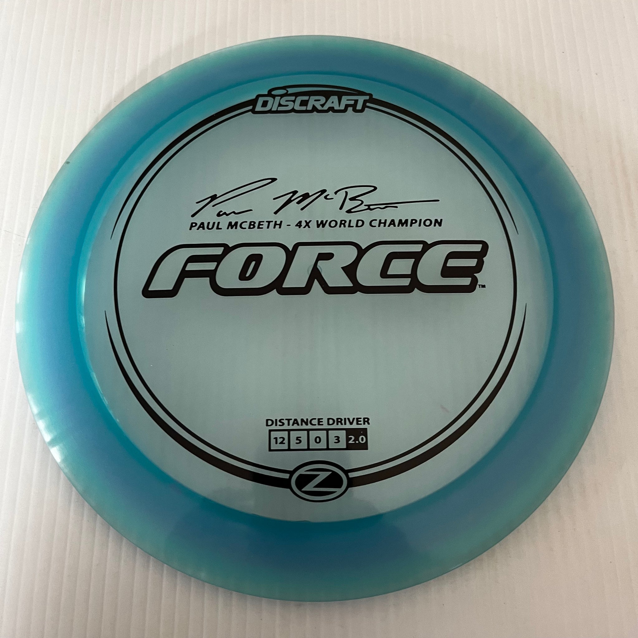 Discraft 4x Paul McBeth Z Force 12/5/0/3