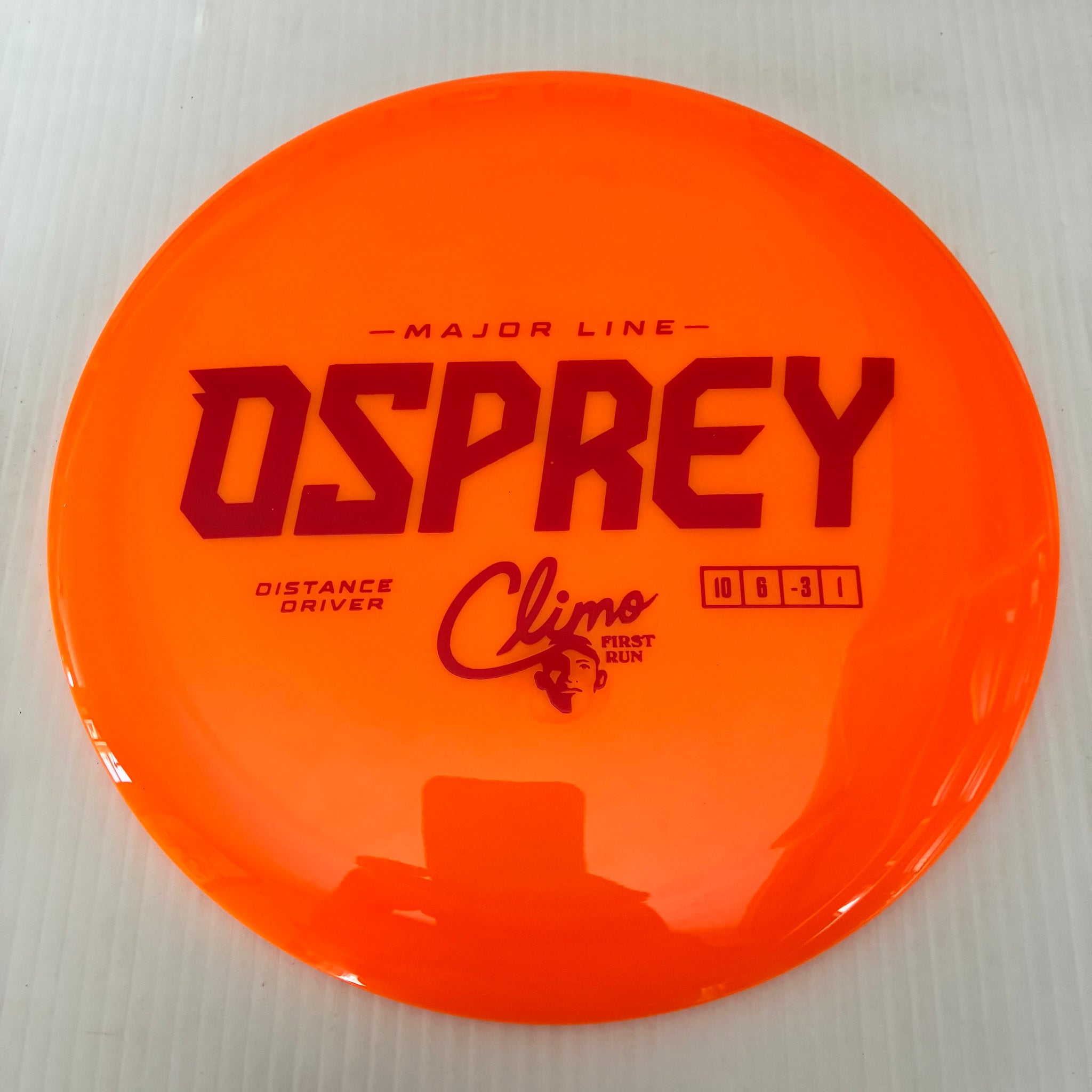 Climo Disc Golf First Run Major Line Osprey 10/6/-3/1