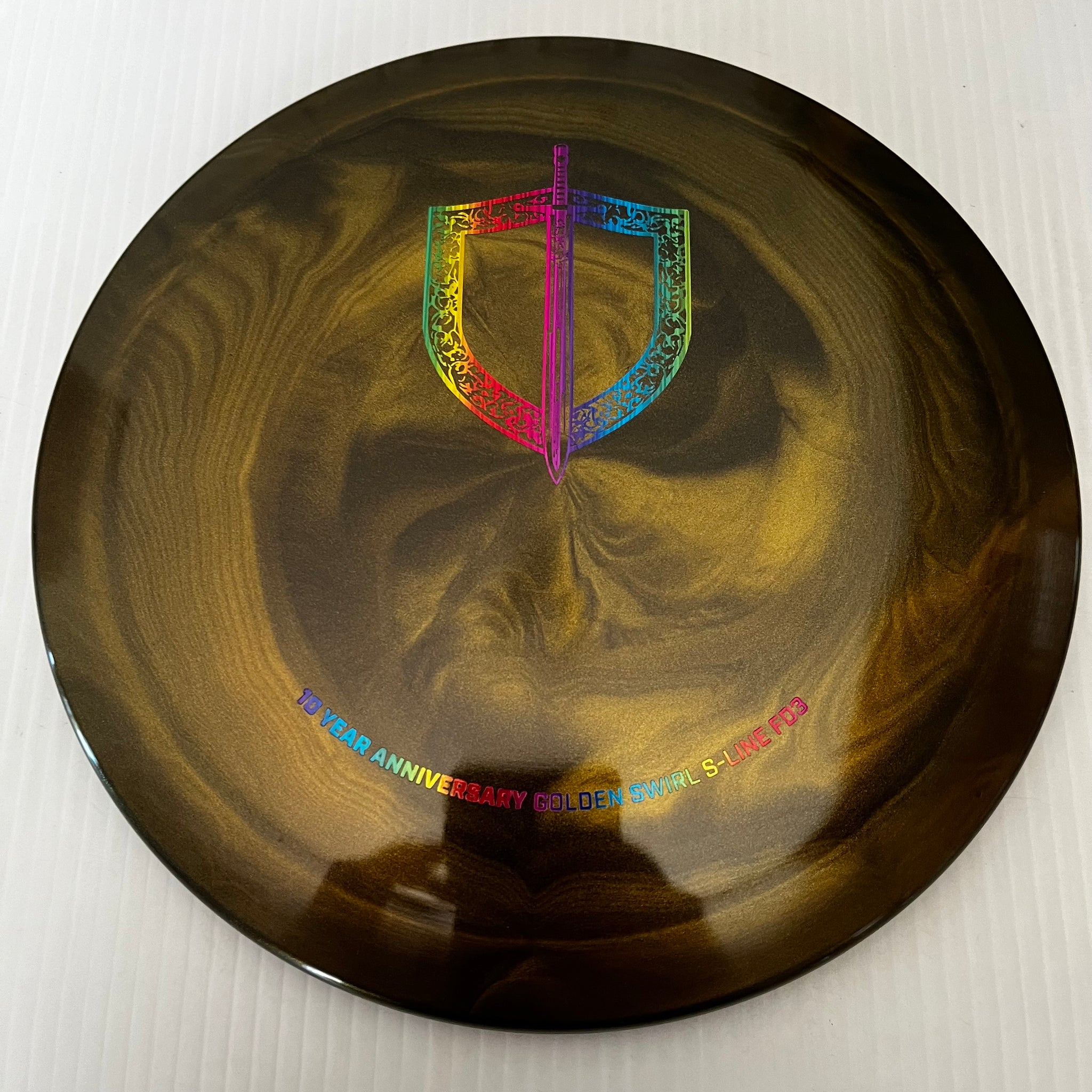 Discmania 10th Anniversary Special Edition Golden Swirl S-Line FD3 9/4/0/3
