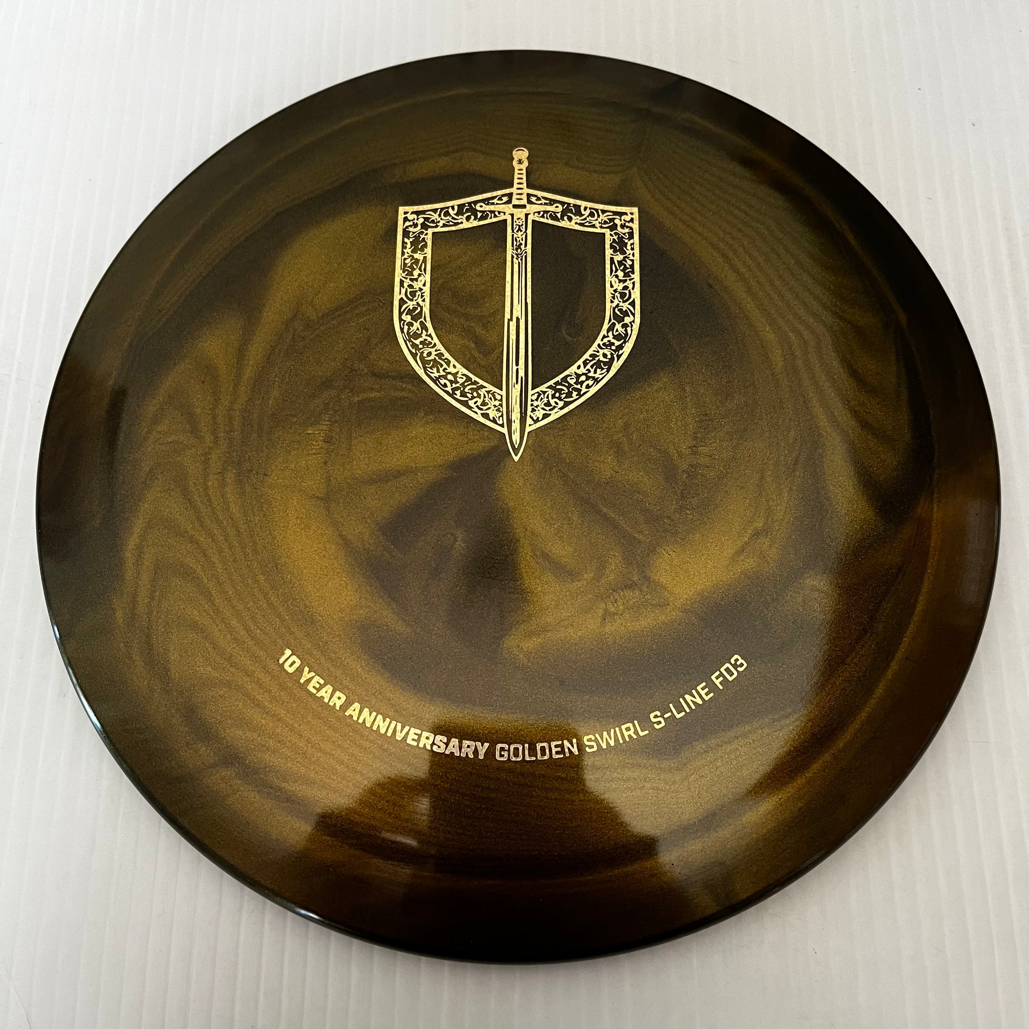 Discmania 10th Anniversary Special Edition Golden Swirl S-Line FD3 9/4/0/3