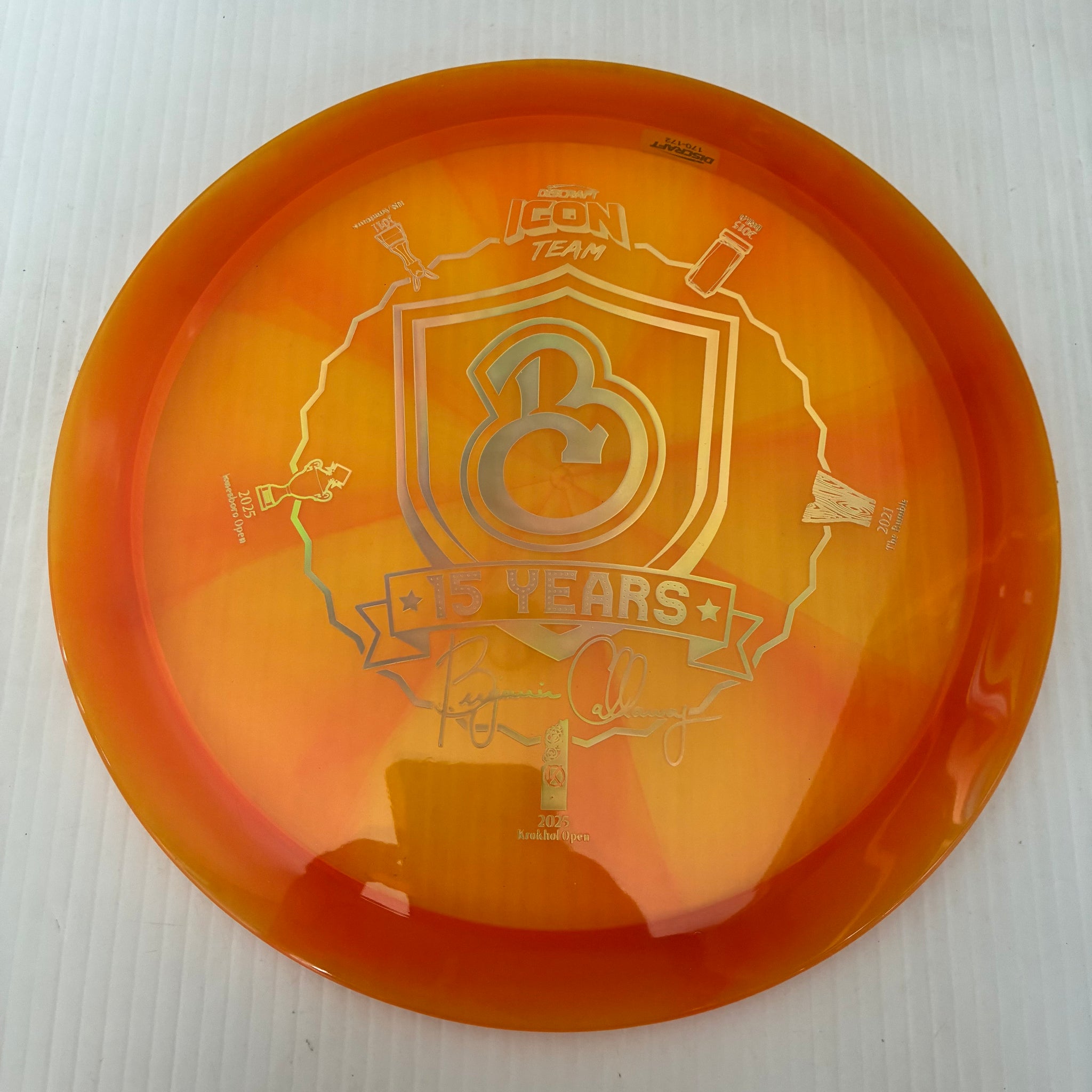 Discraft 2026 Ben Callaway Icon Edition Z Swirl Undertaker 9/5/-1/2