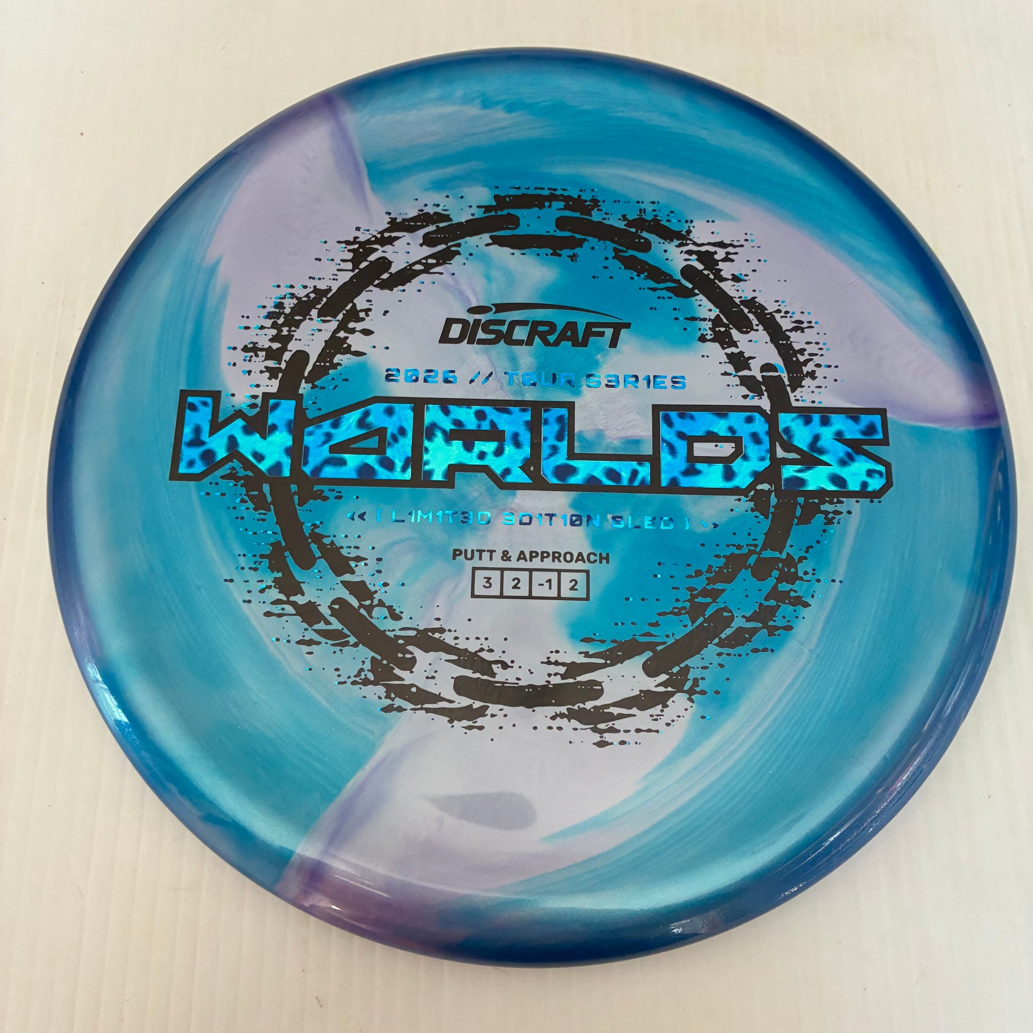 Discraft 2026 Worlds Tour Series Swirl Ti/BigZ Blend Sled 3/2/-1/2