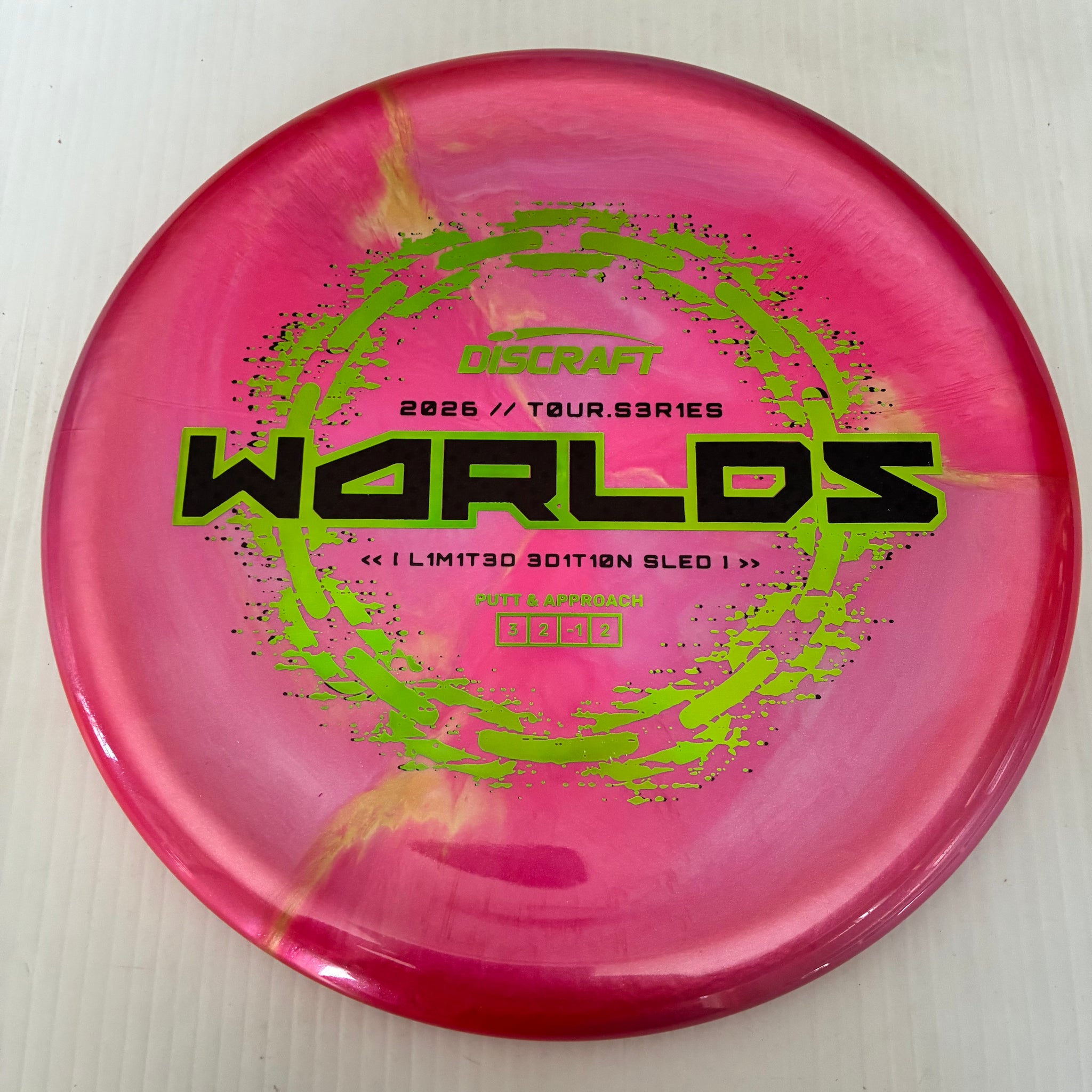 Discraft 2026 Worlds Tour Series Swirl Ti/BigZ Blend Sled 3/2/-1/2