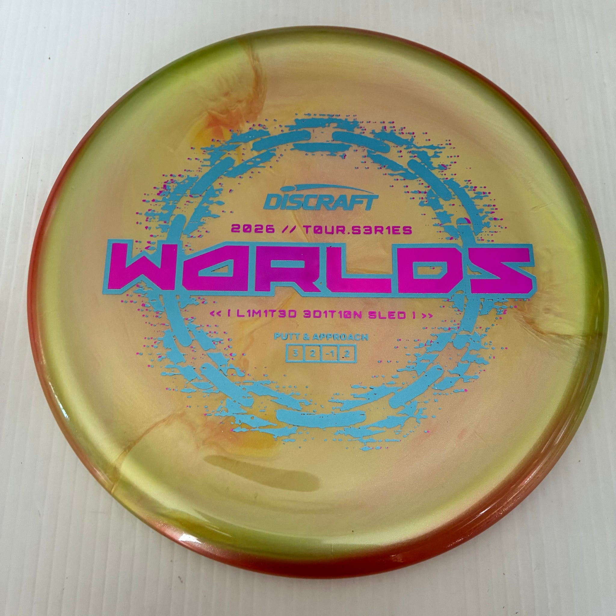 Discraft 2026 Worlds Tour Series Swirl Ti/BigZ Blend Sled 3/2/-1/2