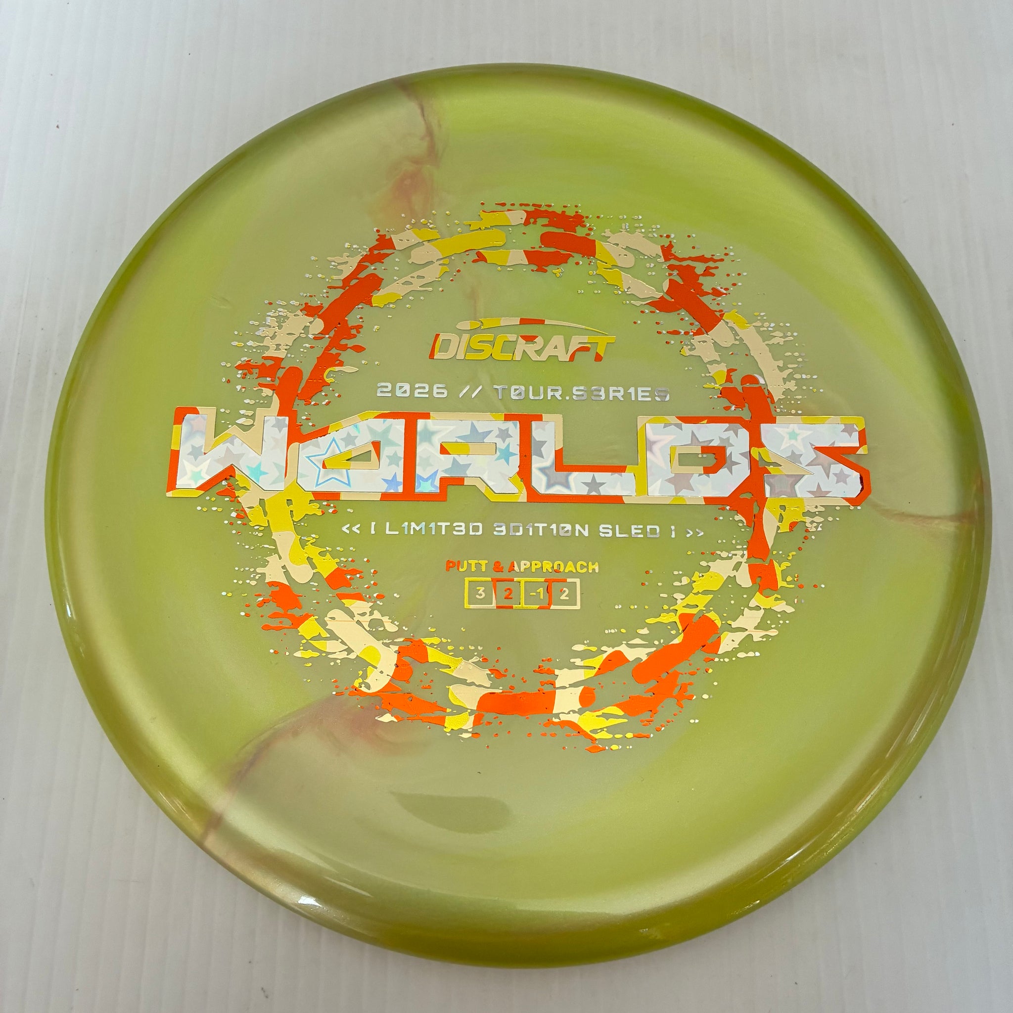 Discraft 2026 Worlds Tour Series Swirl Ti/BigZ Blend Sled 3/2/-1/2