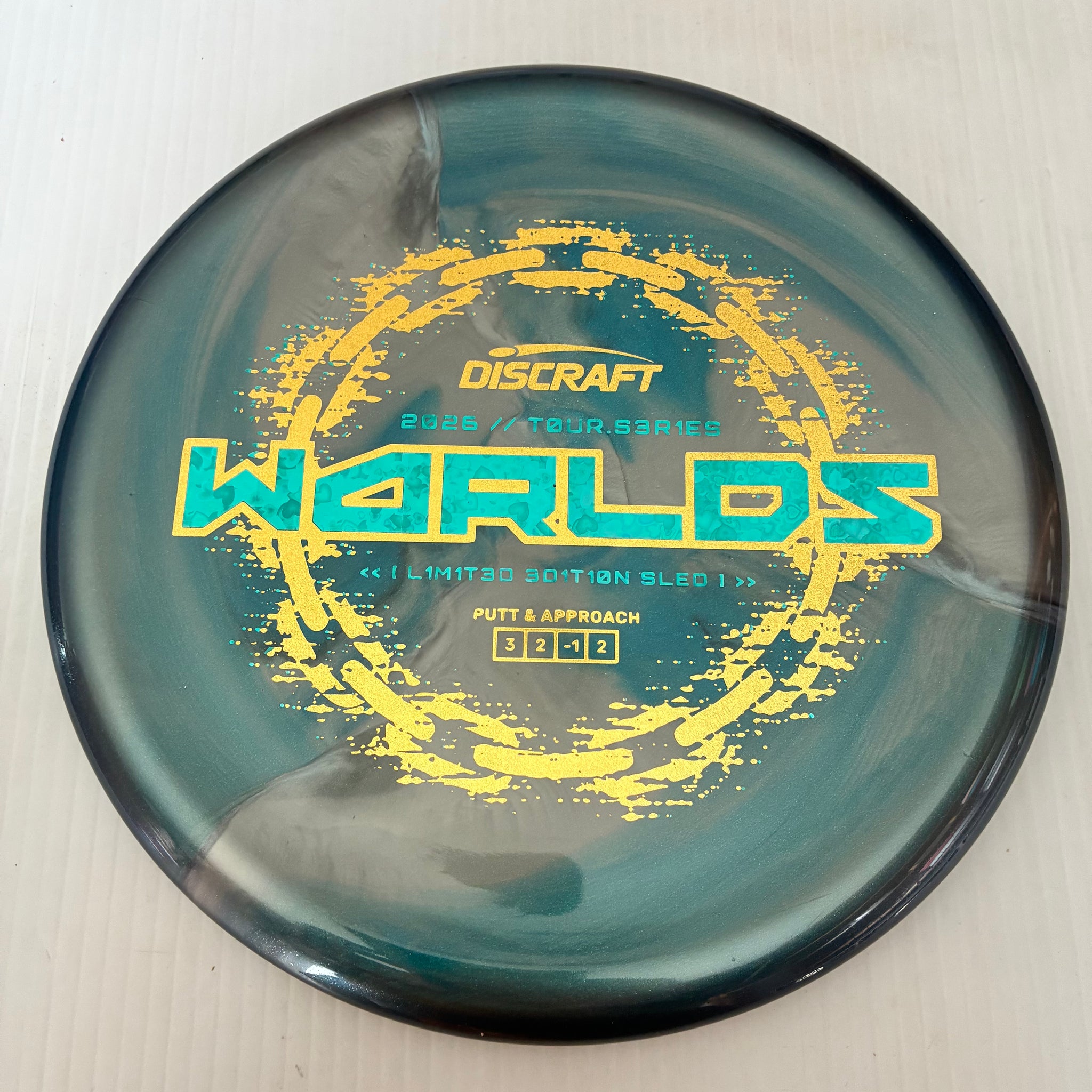 Discraft 2026 Worlds Tour Series Swirl Ti/BigZ Blend Sled 3/2/-1/2