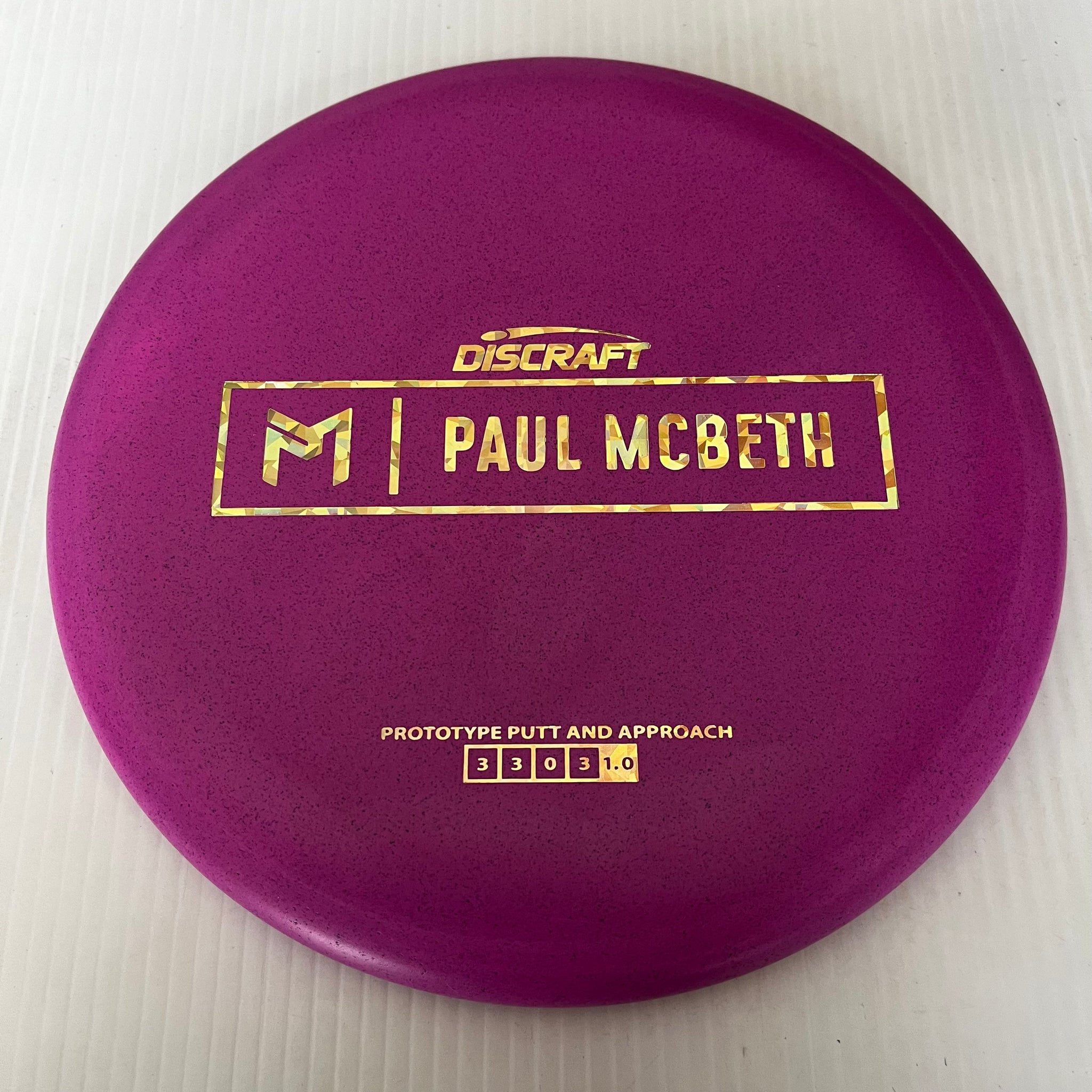 Discraft Paul McBeth Prototype Rubber Blend Kratos 3/3/0/3 (1)