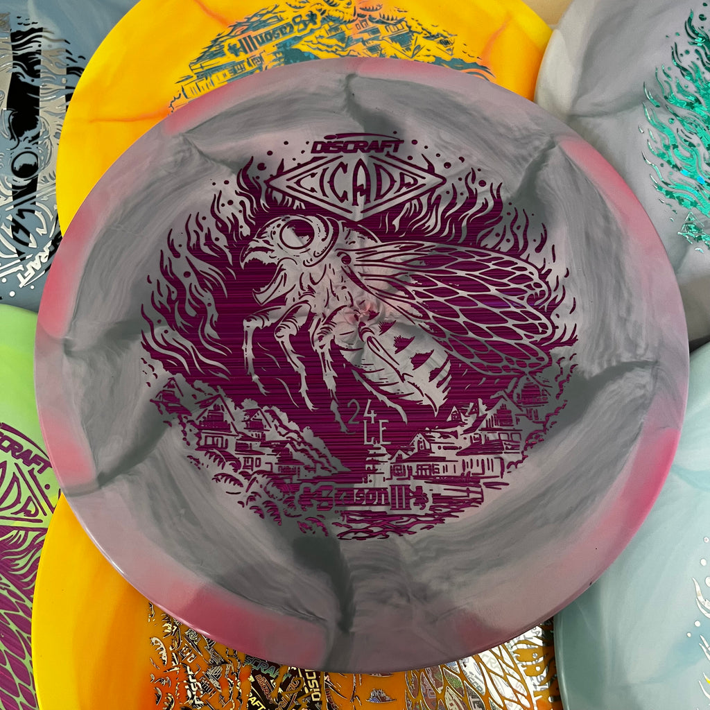 Discraft 2024 Ledgestone Season 3 Swirly ESP Cicada 7/6/-1/1
