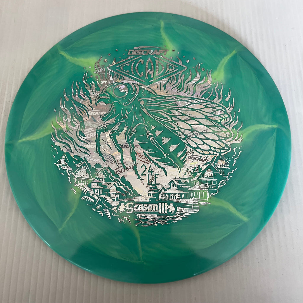 Discraft 2024 Ledgestone Season 3 Swirly ESP Cicada 7/6/-1/1