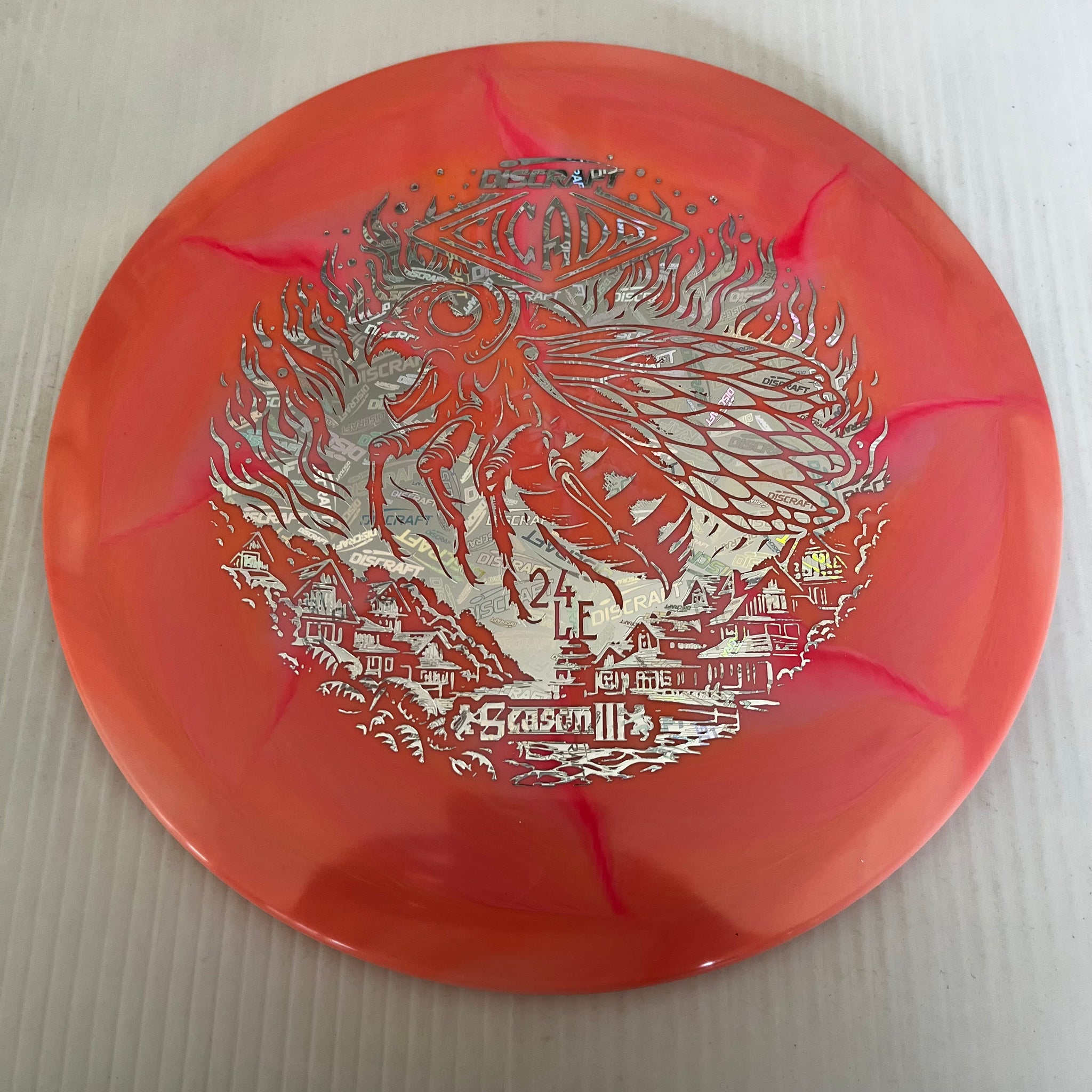 Discraft 2024 Ledgestone Season 3 Swirly ESP Cicada 7/6/-1/1