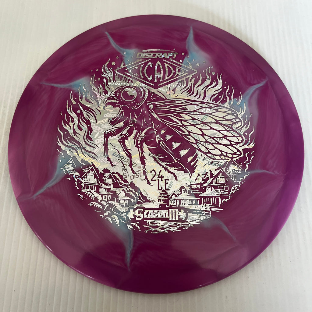 Discraft 2024 Ledgestone Season 3 Swirly ESP Cicada 7/6/-1/1