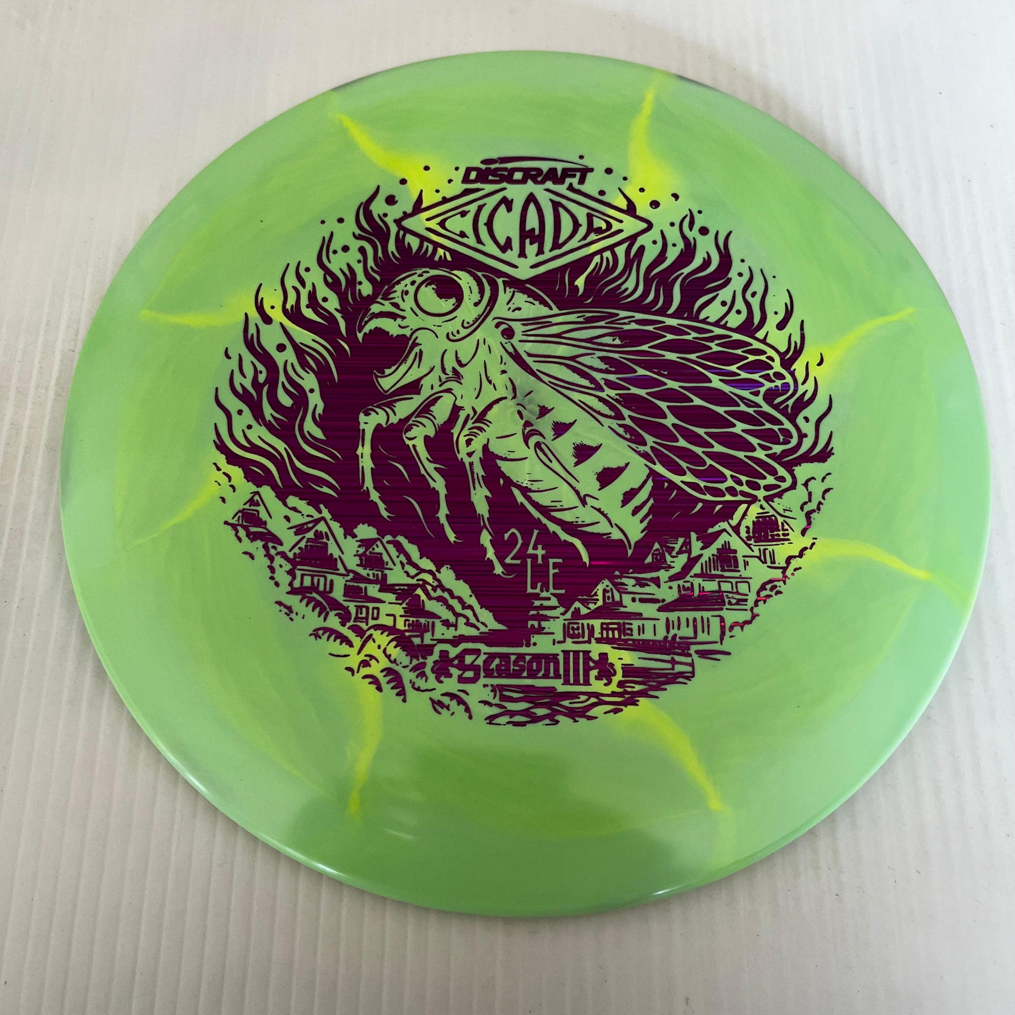Discraft 2024 Ledgestone Season 3 Swirly ESP Cicada 7/6/-1/1
