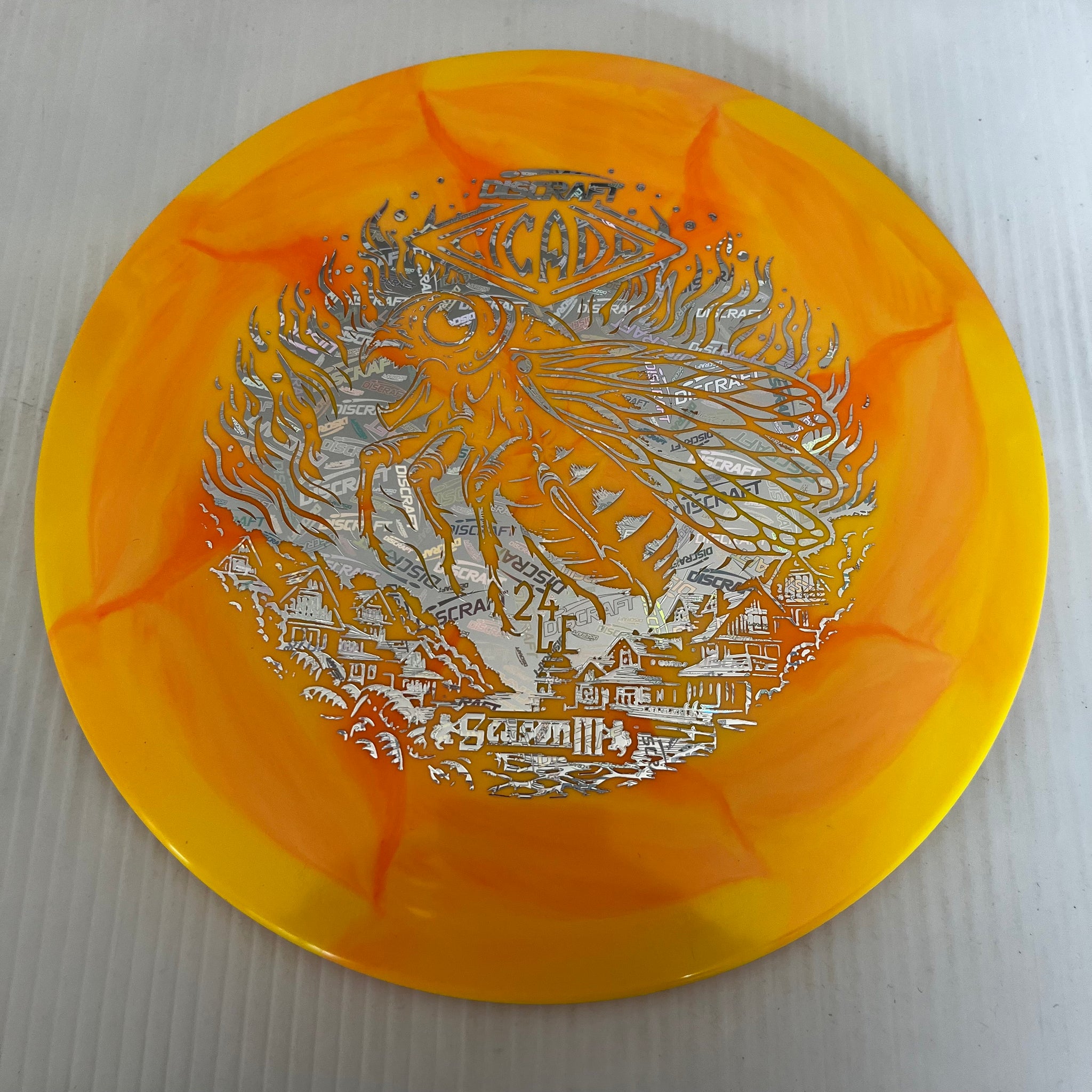 Discraft 2024 Ledgestone Season 3 Swirly ESP Cicada 7/6/-1/1