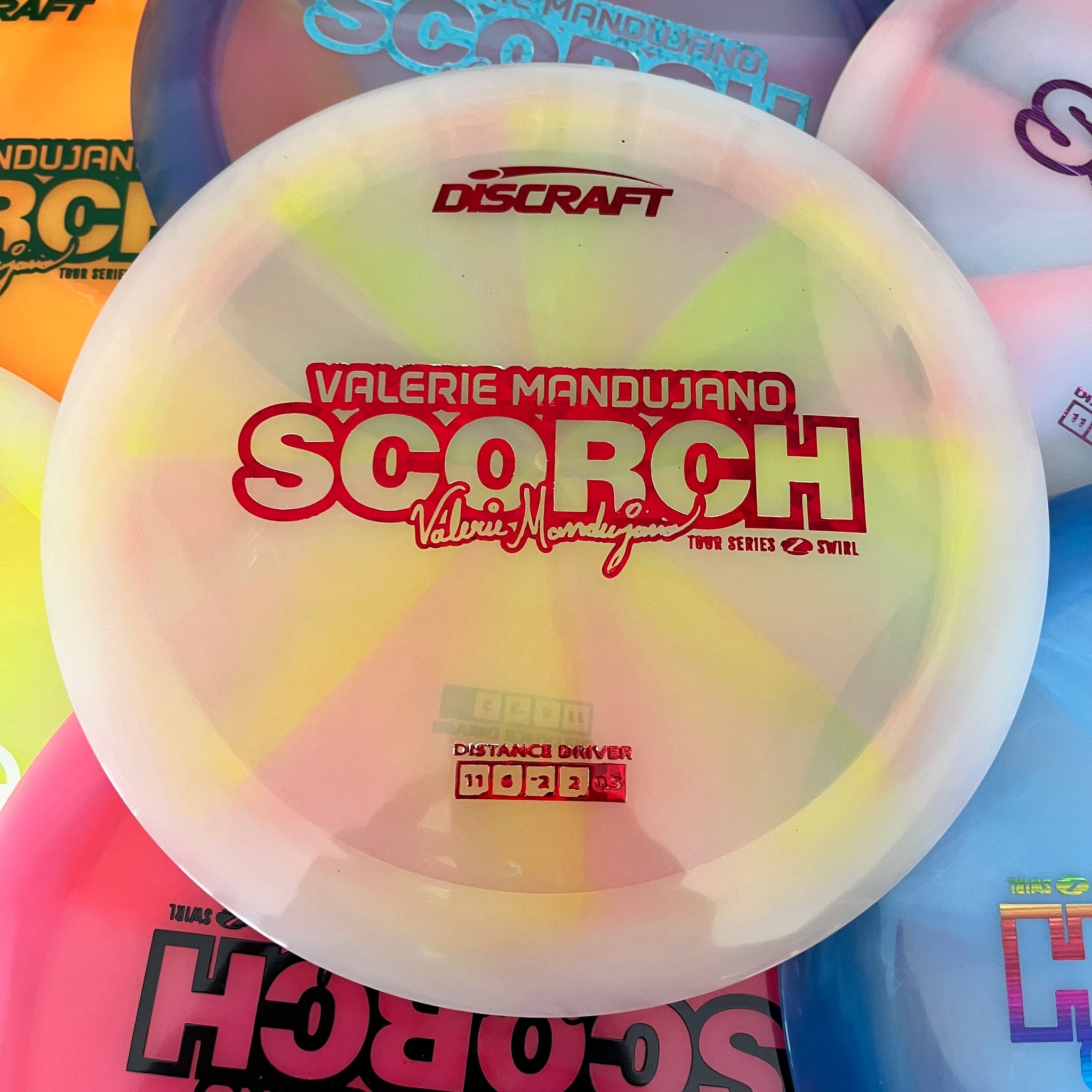 Discraft 2025 Valerie Mandujano Tour Series Z Swirl Blend Scorch 11/6/-2/-2