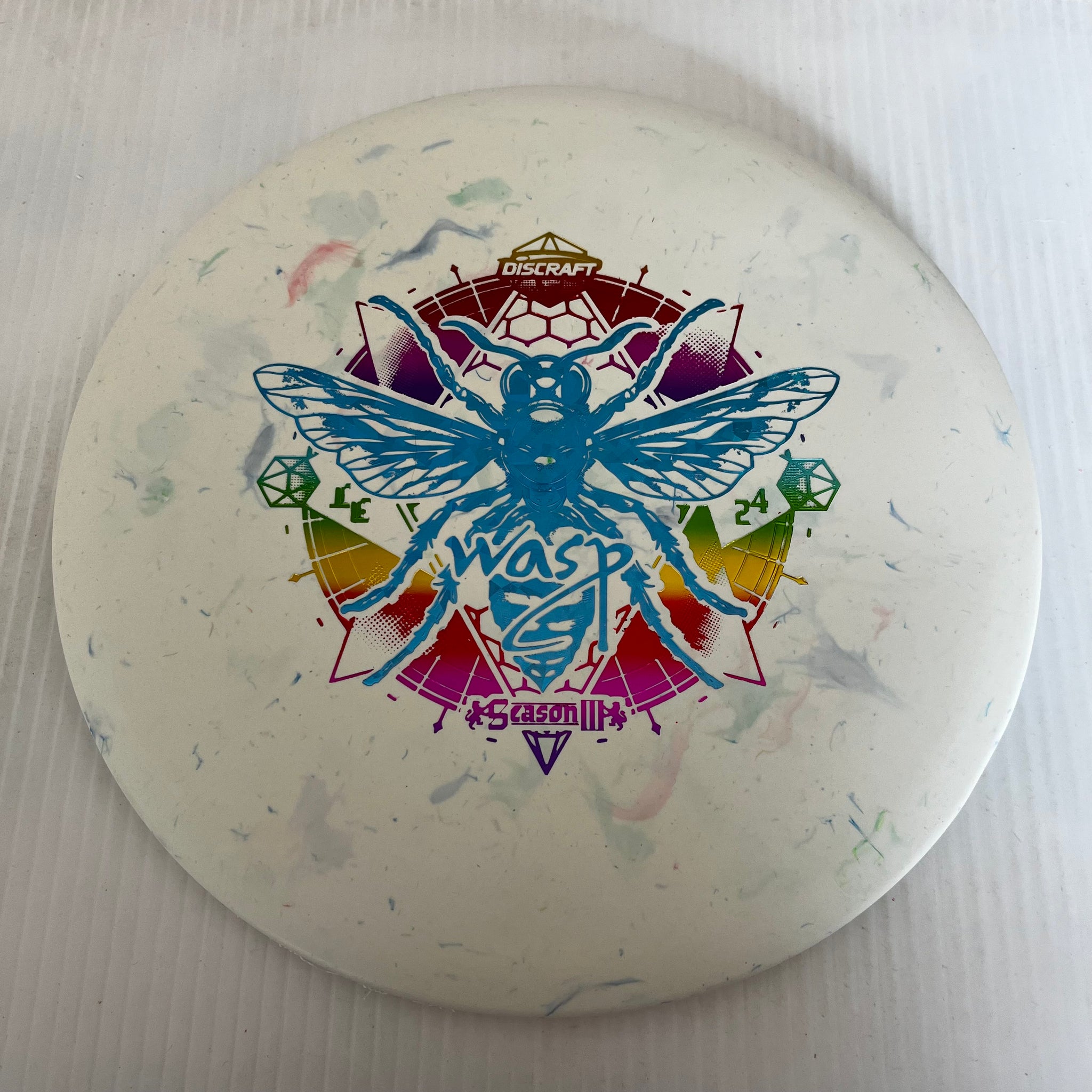 Discraft 2024 Ledgestone Season 3 Jawbreaker Glow Wasp 5/3/0/2