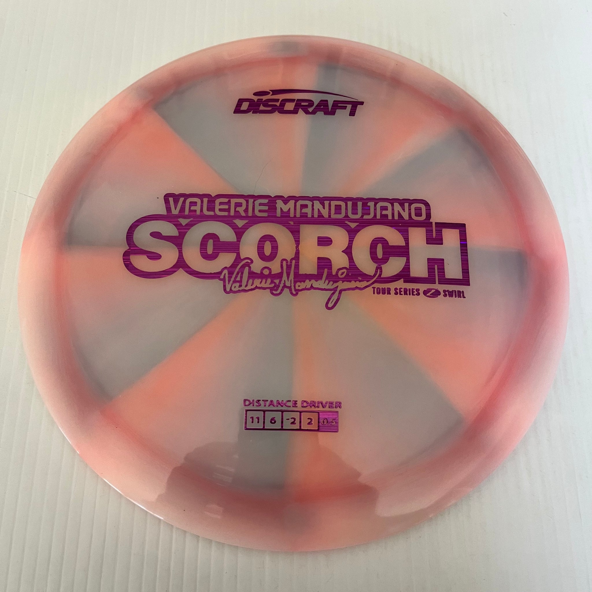 Discraft 2025 Valerie Mandujano Tour Series Z Swirl Blend Scorch 11/6/-2/-2