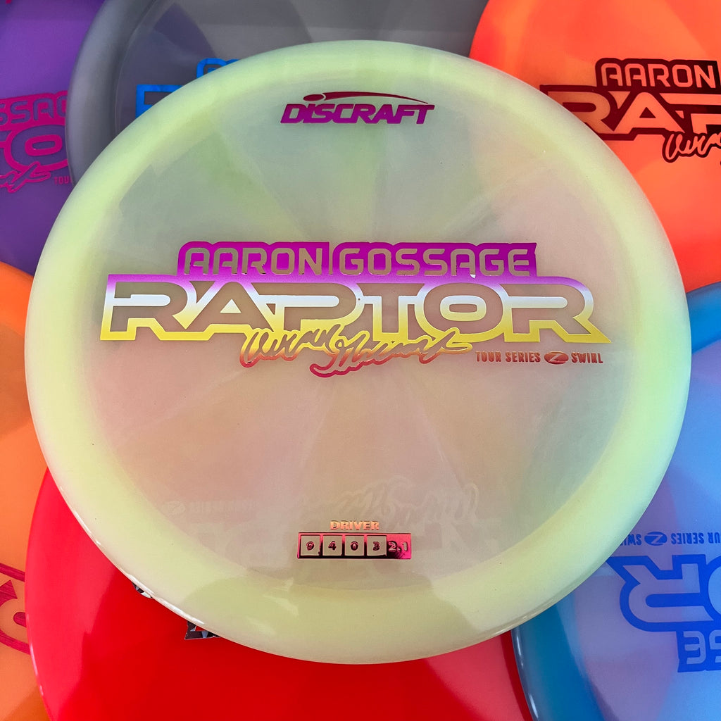Discraft 2025 Aaron Gossage Tour Series Z Swirl Blend Raptor 9/4/0/3