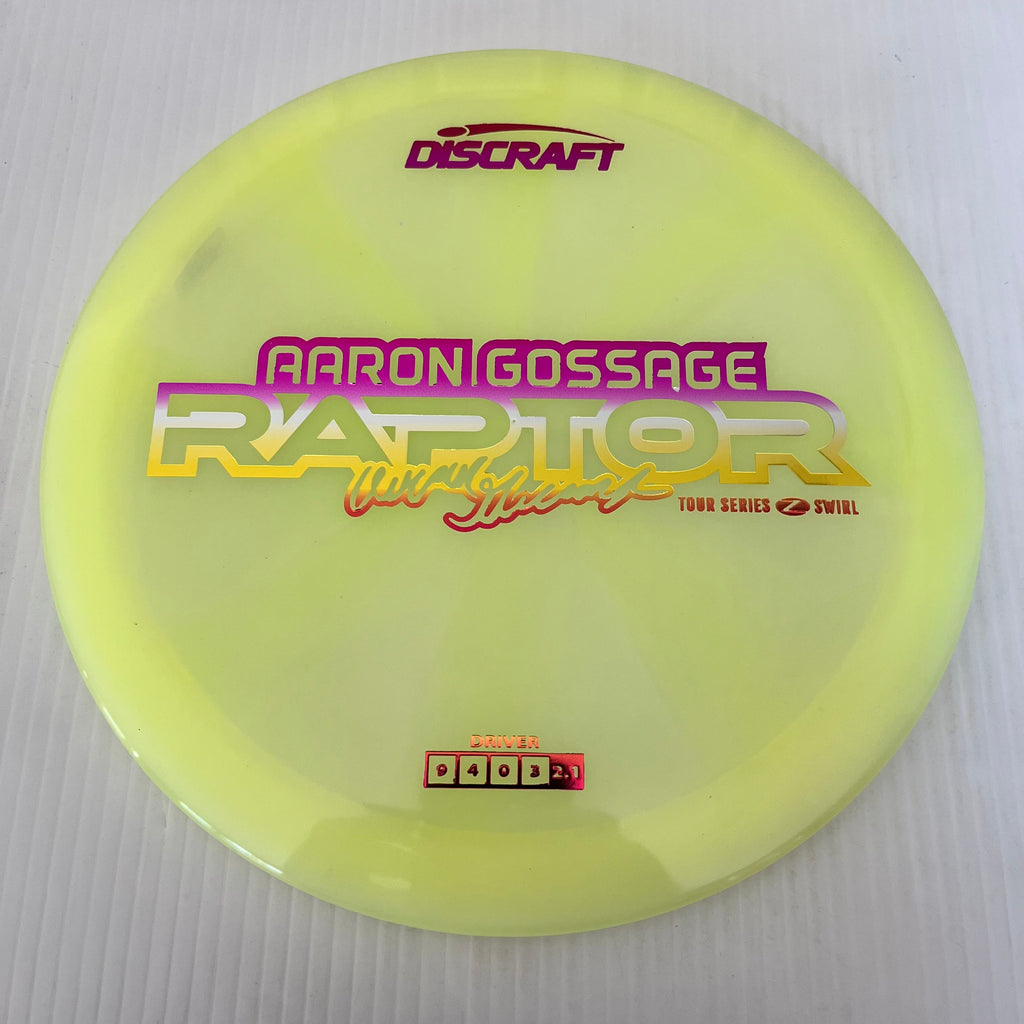 Discraft 2025 Aaron Gossage Tour Series Z Swirl Blend Raptor 9/4/0/3