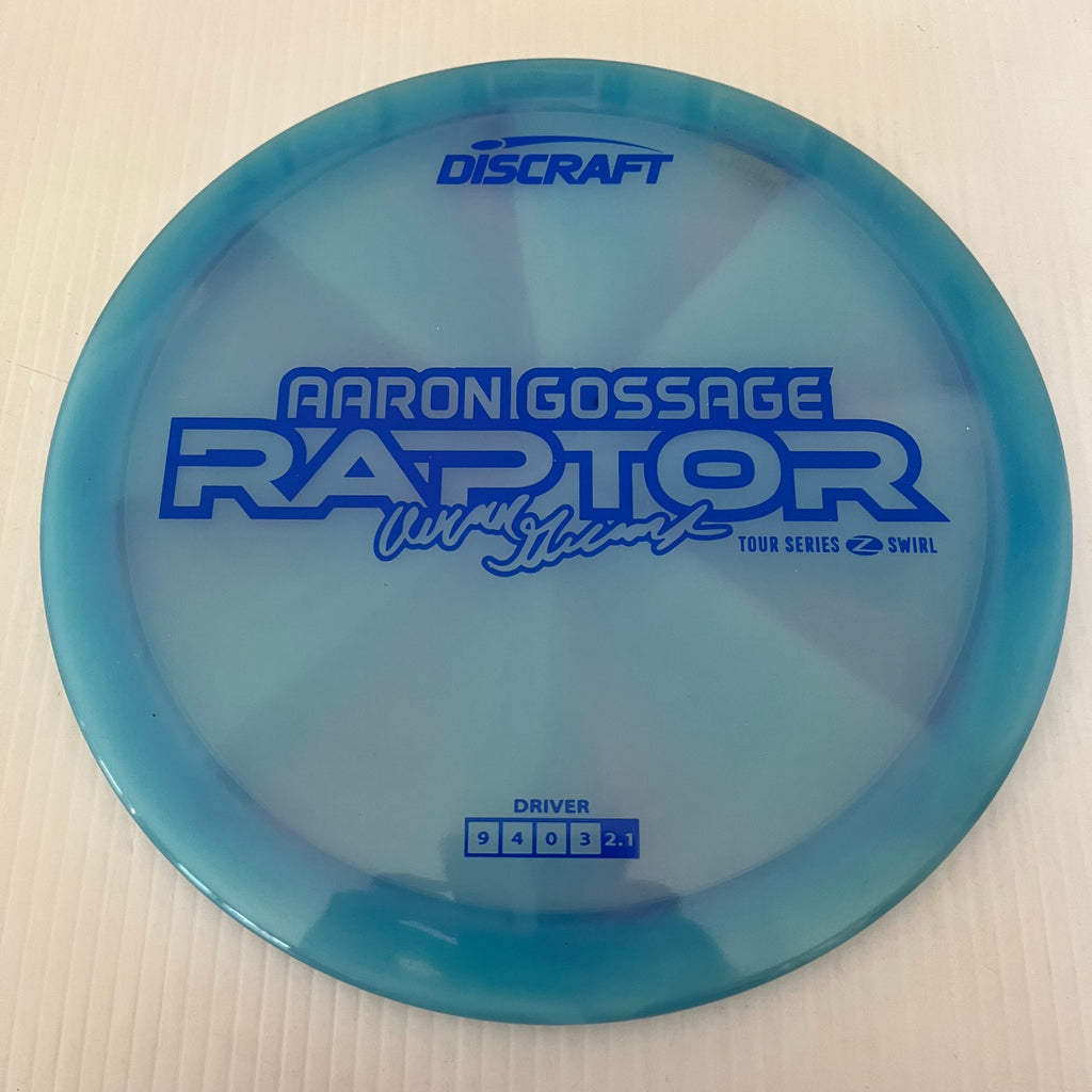 Discraft 2025 Aaron Gossage Tour Series Z Swirl Blend Raptor 9/4/0/3