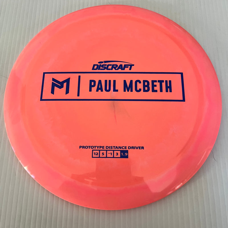 Discraft Paul McBeth Prototype Swirly ESP Kong/Zeus 12/5/-1/3