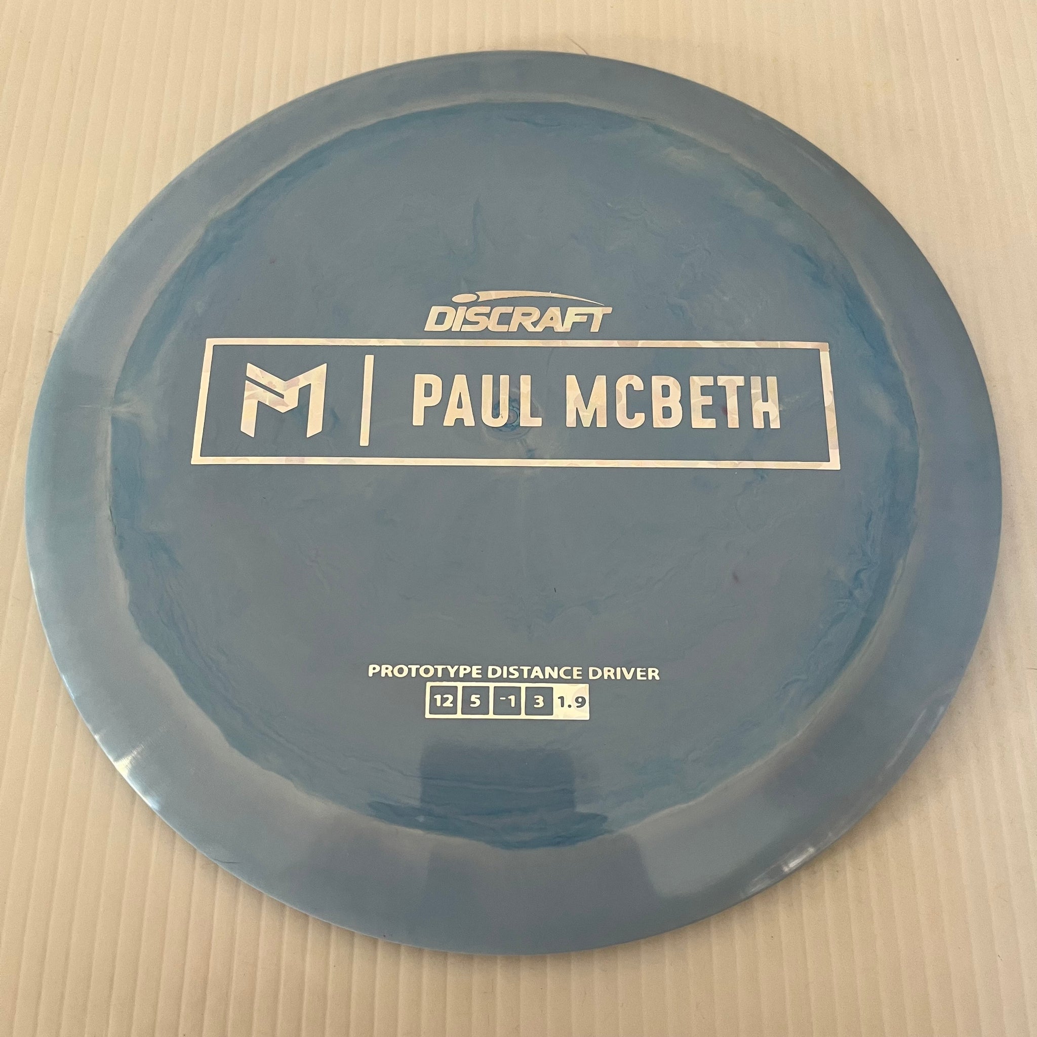 Discraft Paul McBeth Prototype Swirly ESP Kong/Zeus 12/5/-1/3