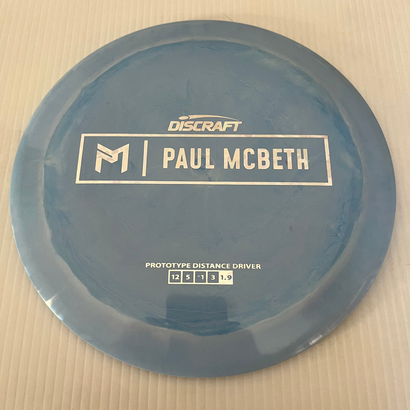 Discraft Paul McBeth Prototype Swirly ESP Kong/Zeus 12/5/-1/3