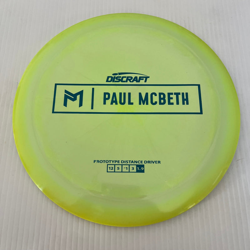 Discraft Paul McBeth Prototype Swirly ESP Kong/Zeus 12/5/-1/3