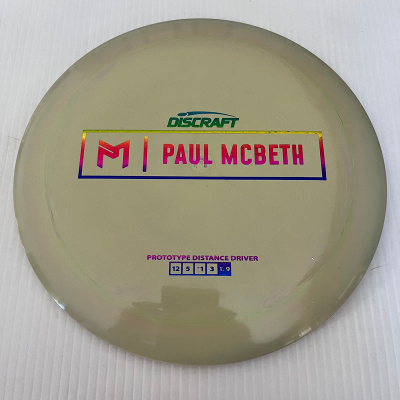 Discraft Paul McBeth Prototype Swirly ESP Kong/Zeus 12/5/-1/3