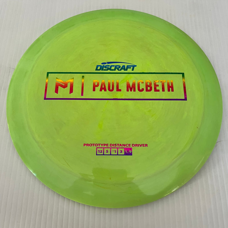 Discraft Paul McBeth Prototype Swirly ESP Kong/Zeus 12/5/-1/3