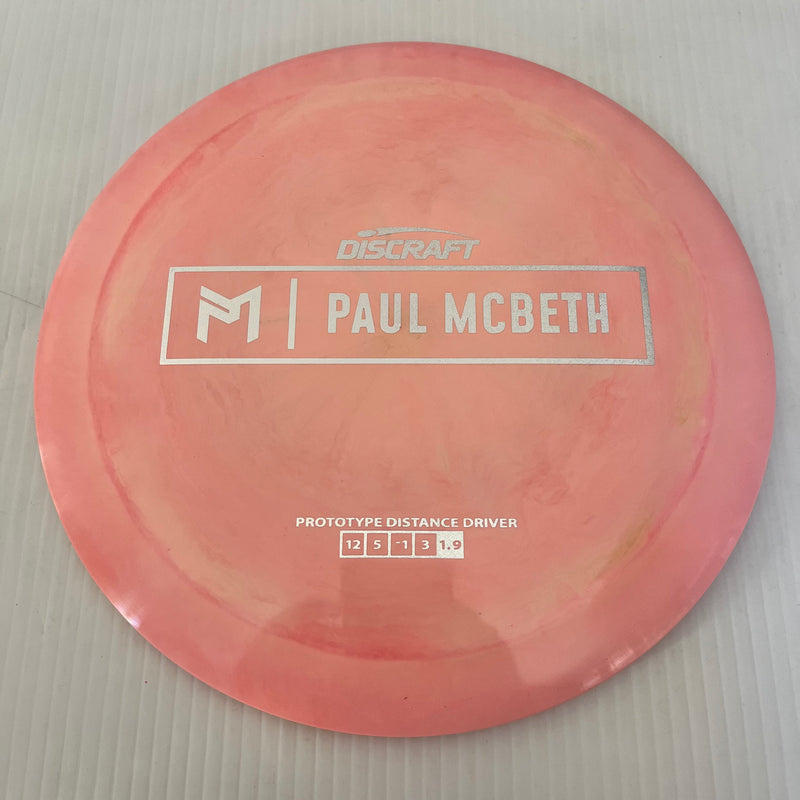 Discraft Paul McBeth Prototype Swirly ESP Kong/Zeus 12/5/-1/3